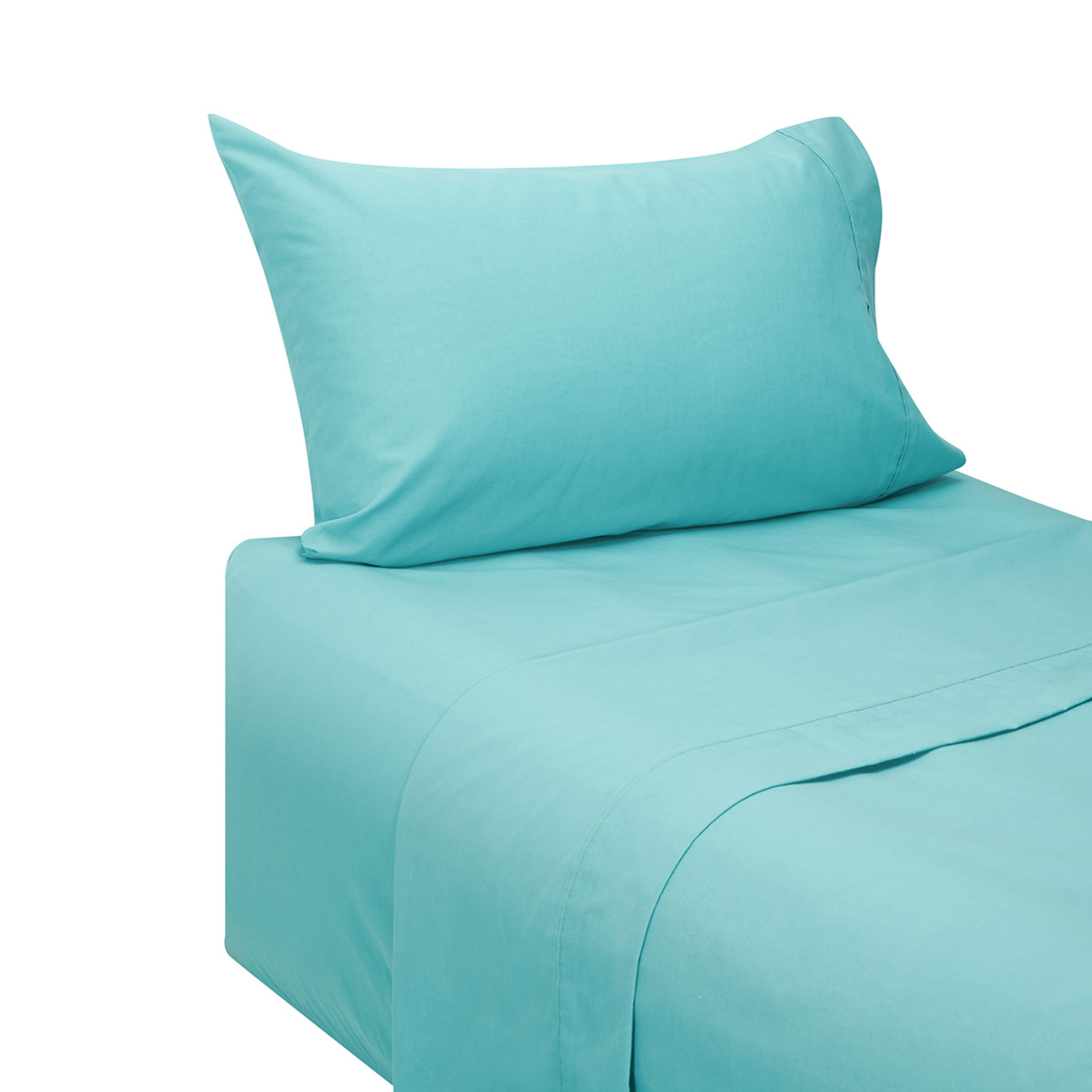 180 Thread Count Sheet Set King Single Bed, Aqua Kmart