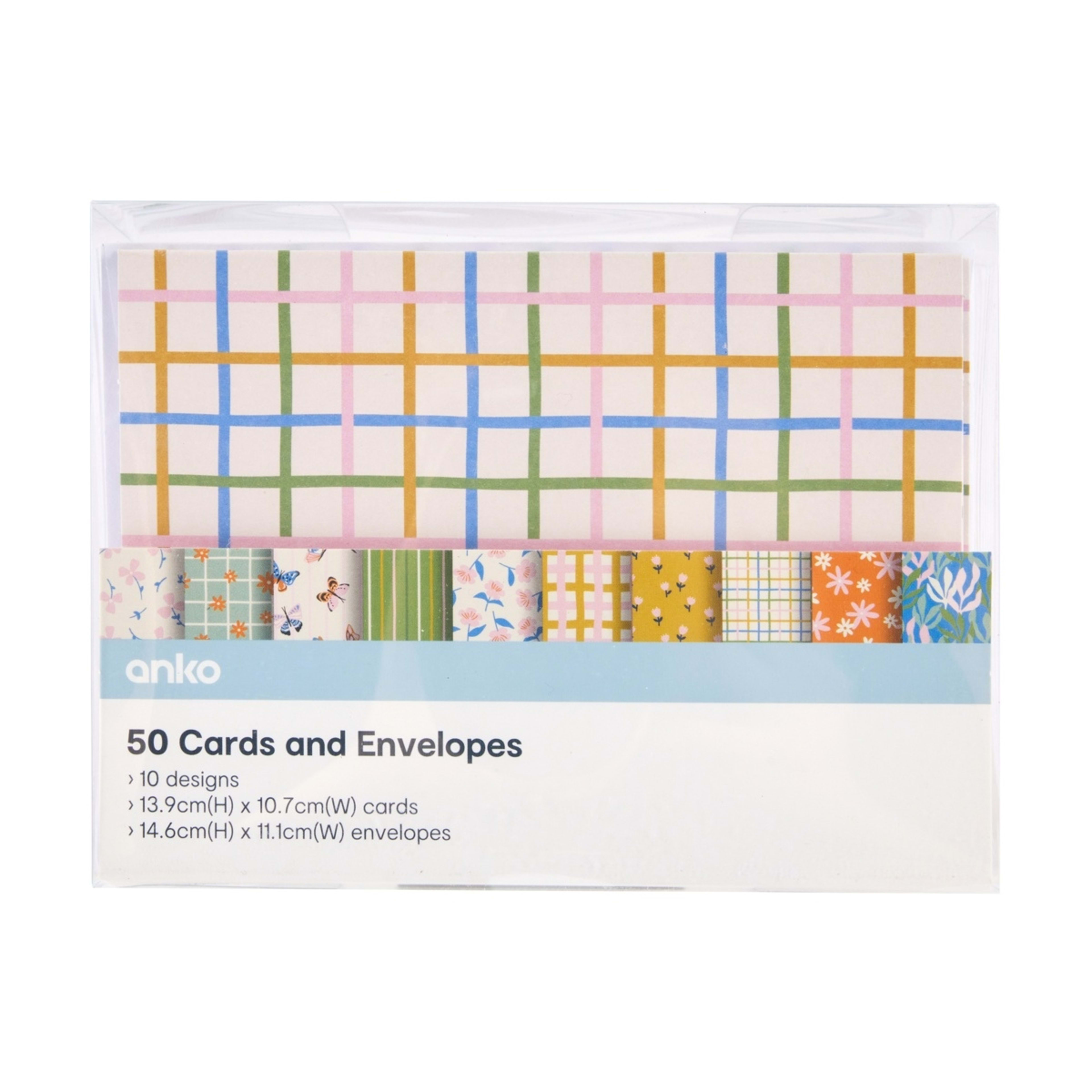 1 50 Pack Cards and Envelope Set