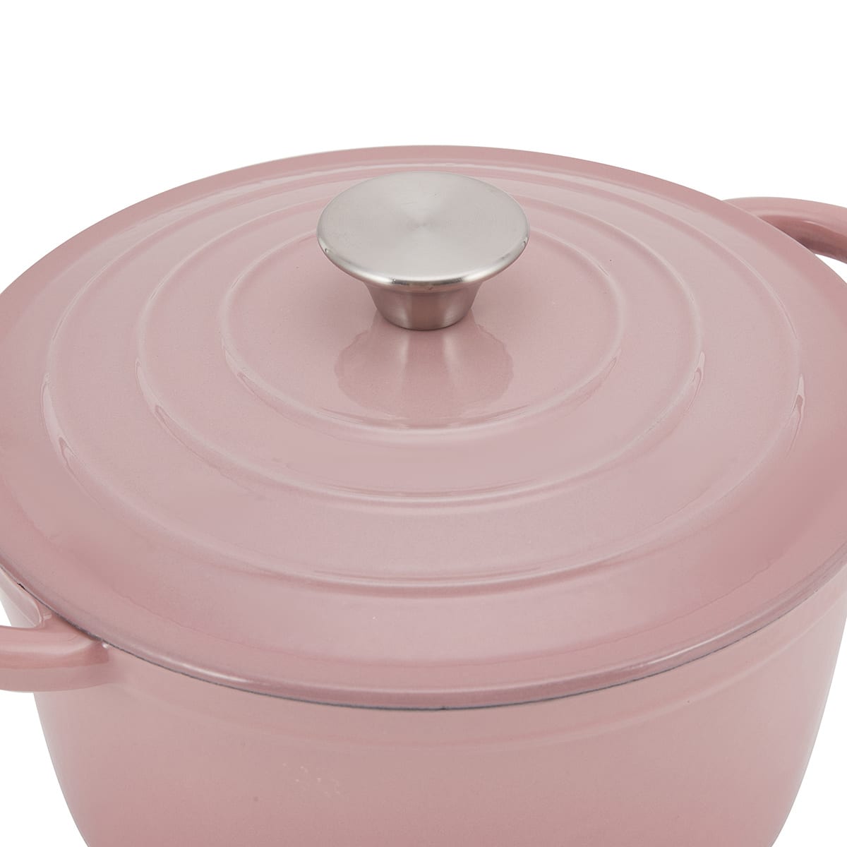4L Cast Iron Casserole Blush Kmart