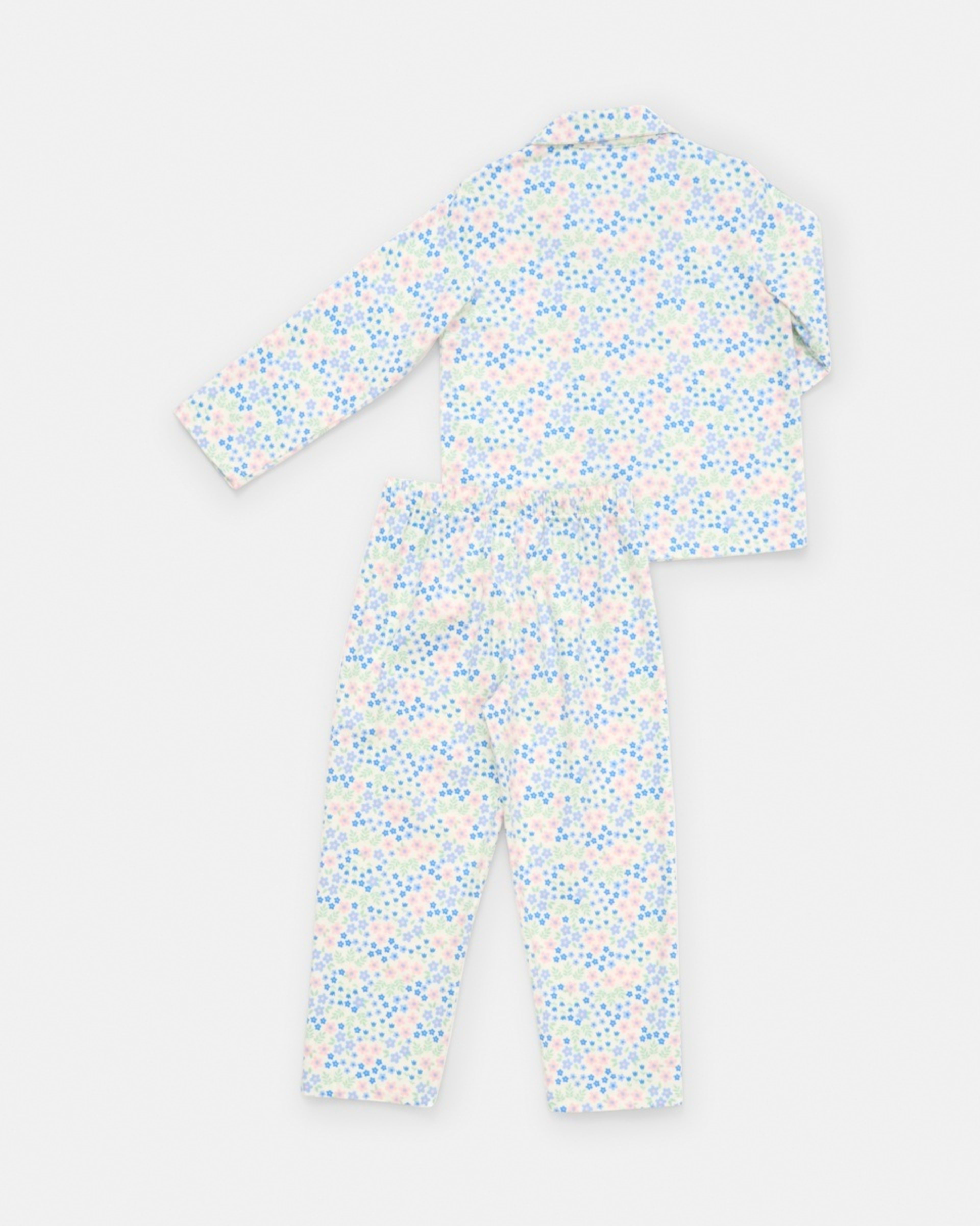 8 Flannelette Pyjama Set Wht Floral, 8 of 10