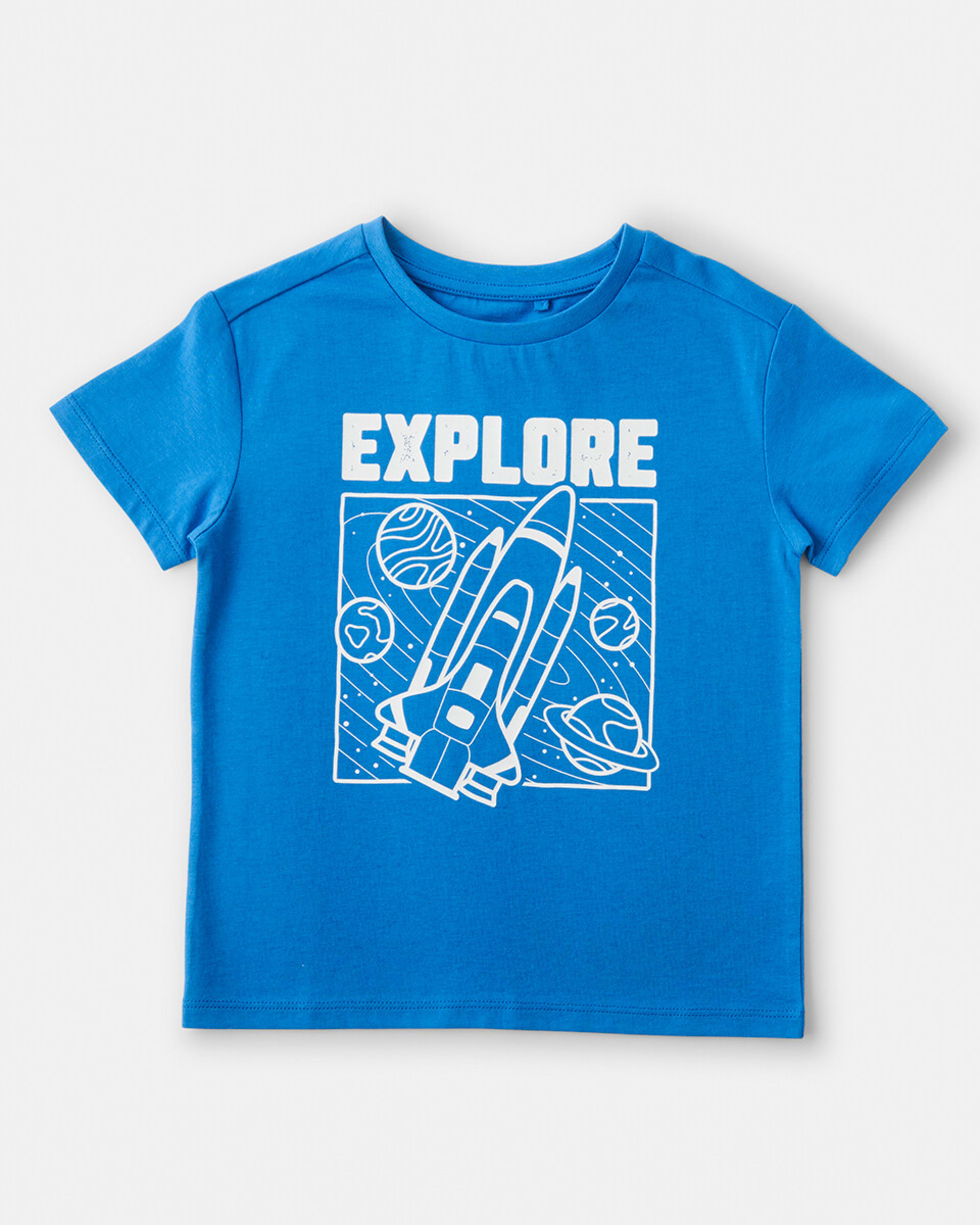 7 Chest Print T-shirt Fren Space, 7 of 8