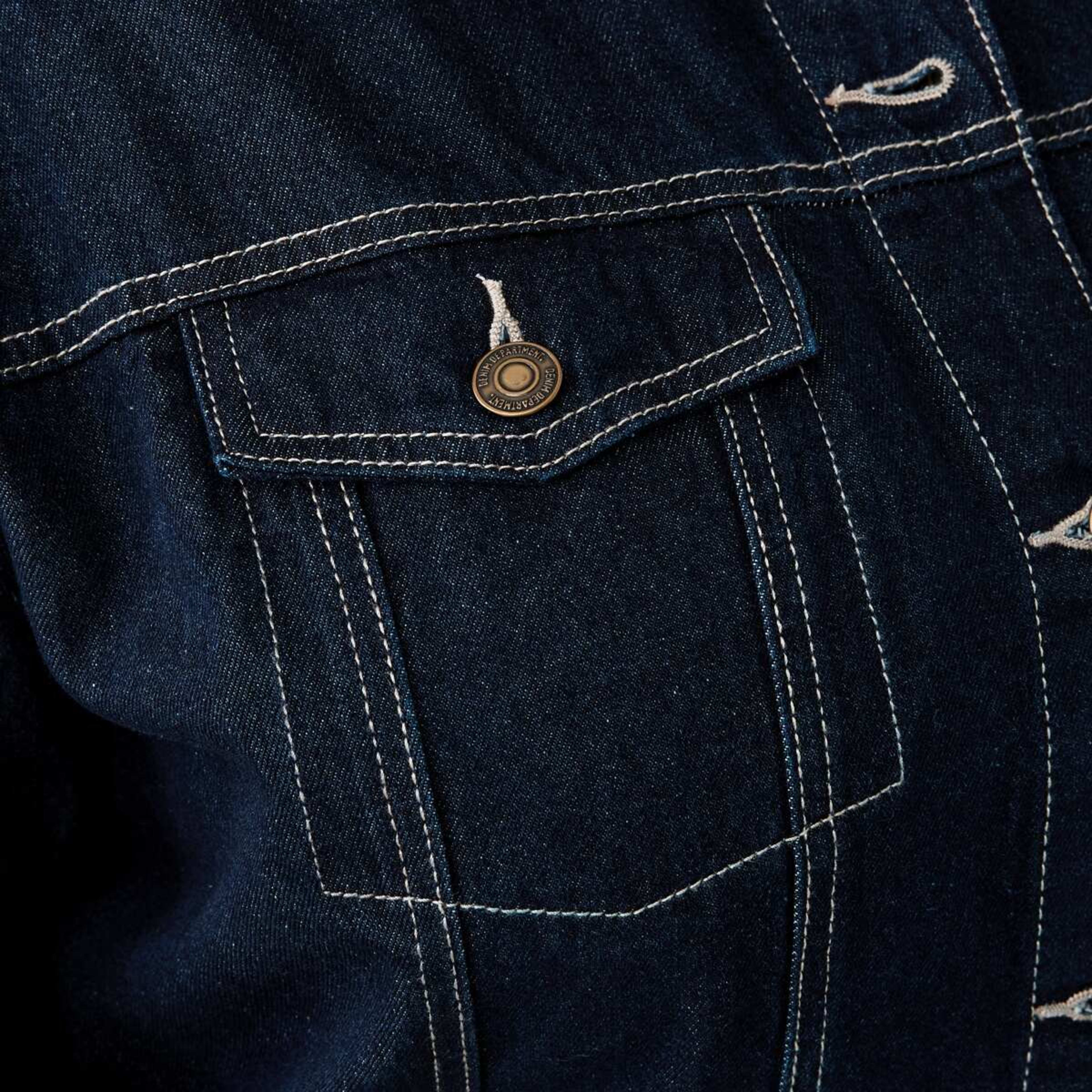 6 Curve Denim Jacket Mid Wash, 6 of 8