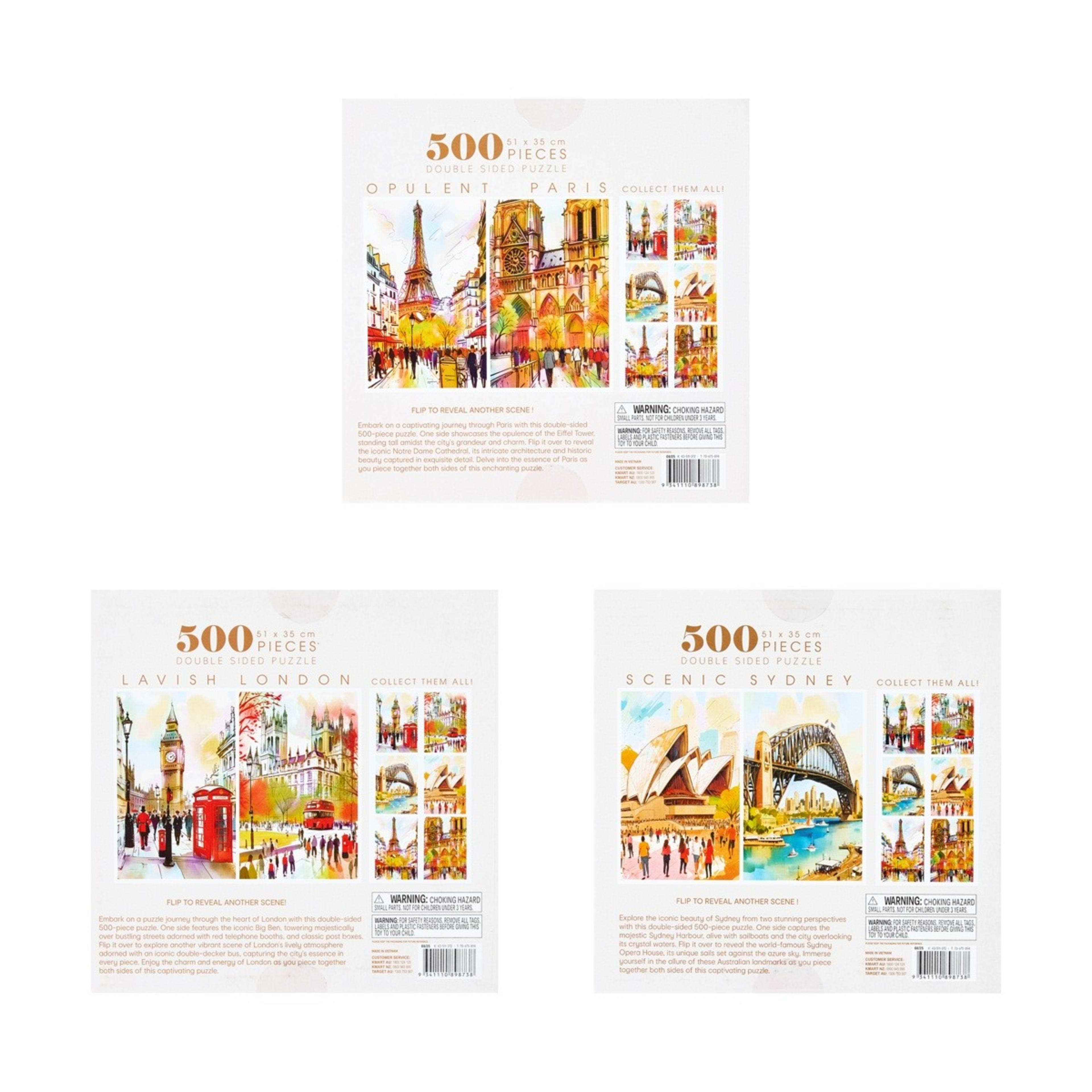 2 500 Piece Puzzlogy Famous Landmark Water Colour Series - Assorted, 2 of 2