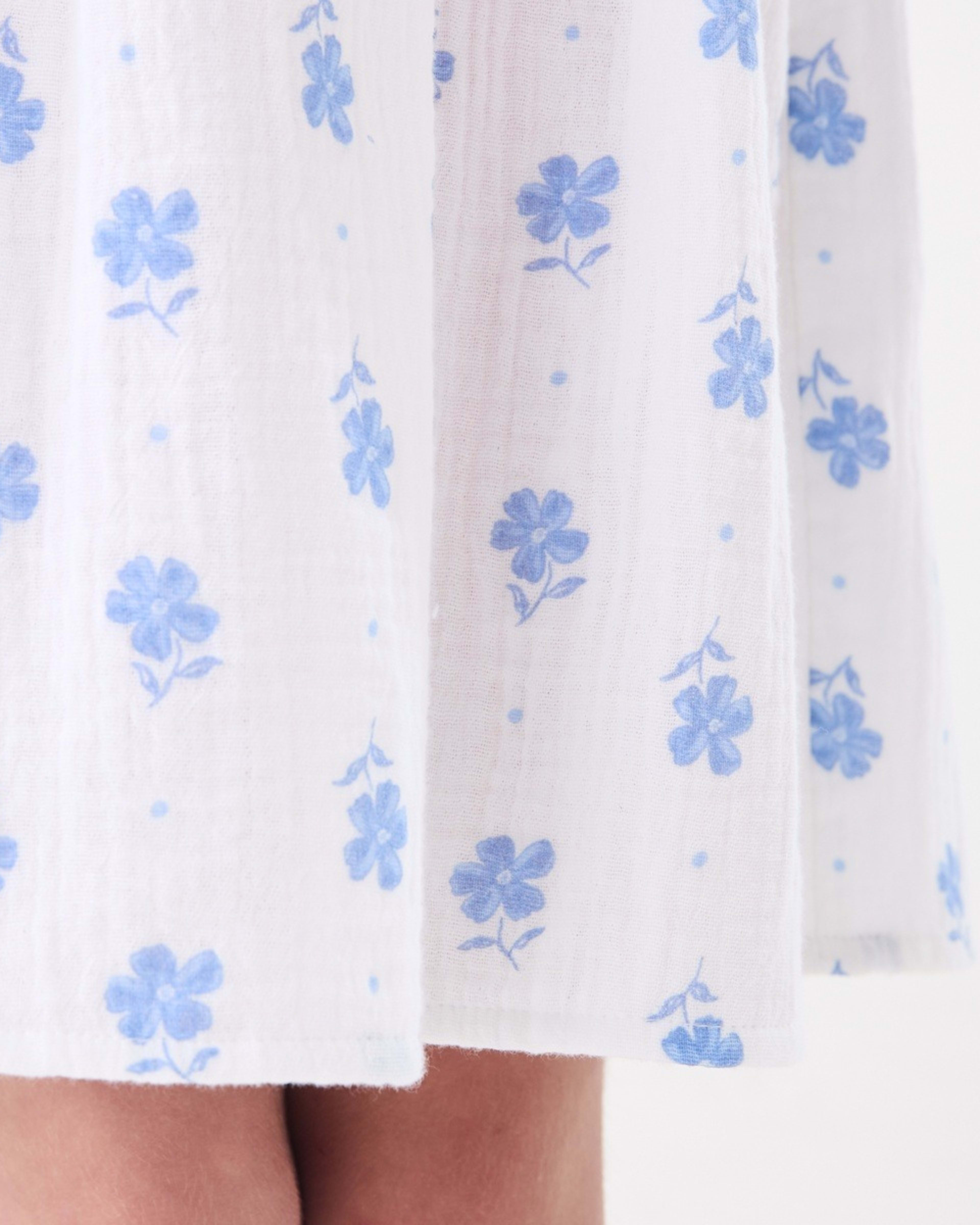 5 Woven Dress PANSY BLOOMS WHITE, 5 of 8