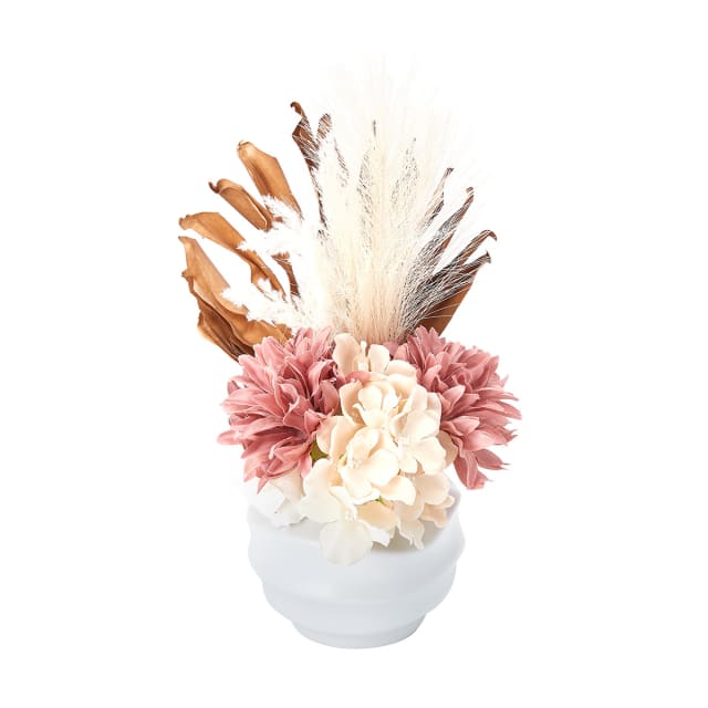 Artificial Flowers in Wave Vase Kmart NZ