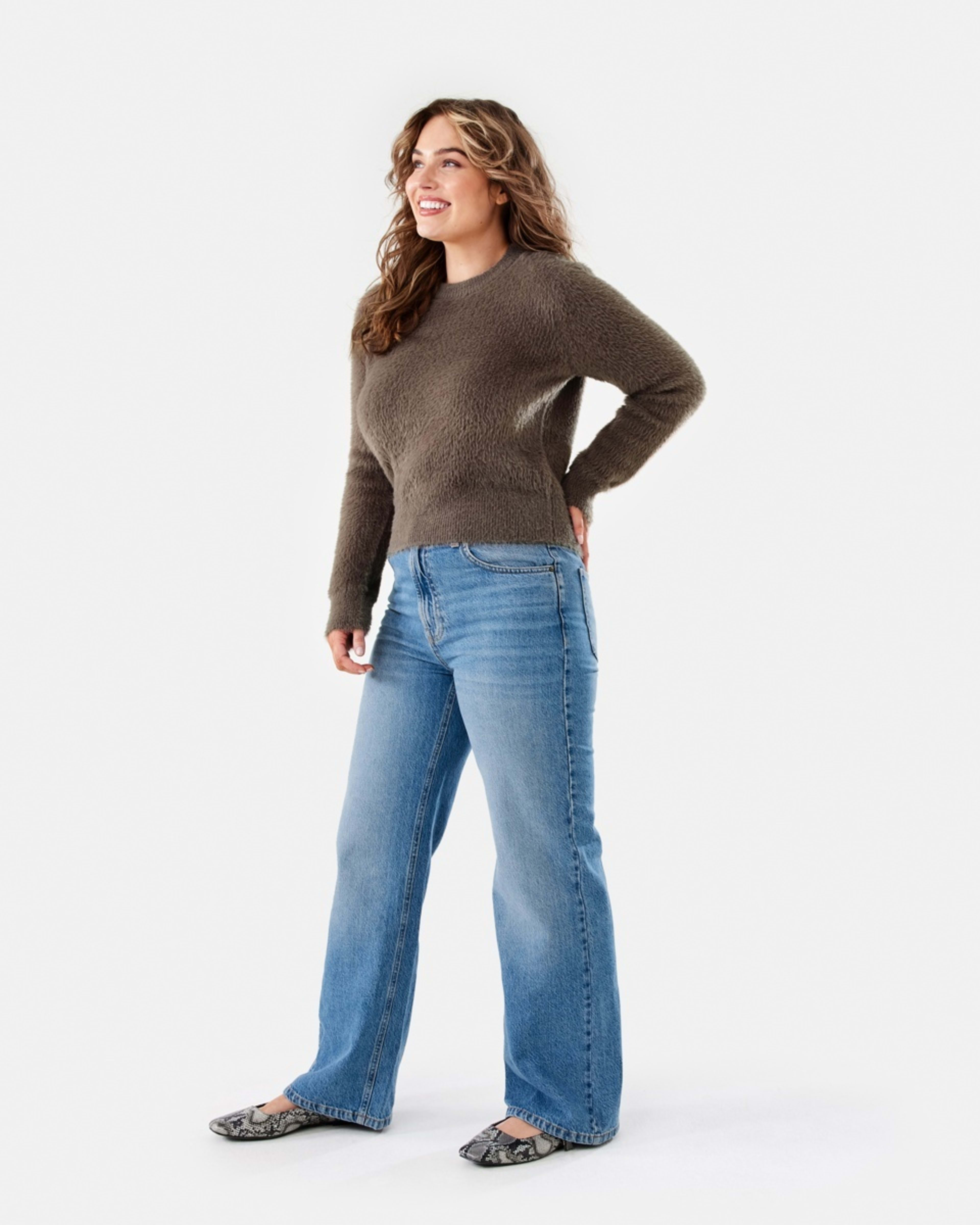3 Eyelash Jumper Taupe Brn, 3 of 7
