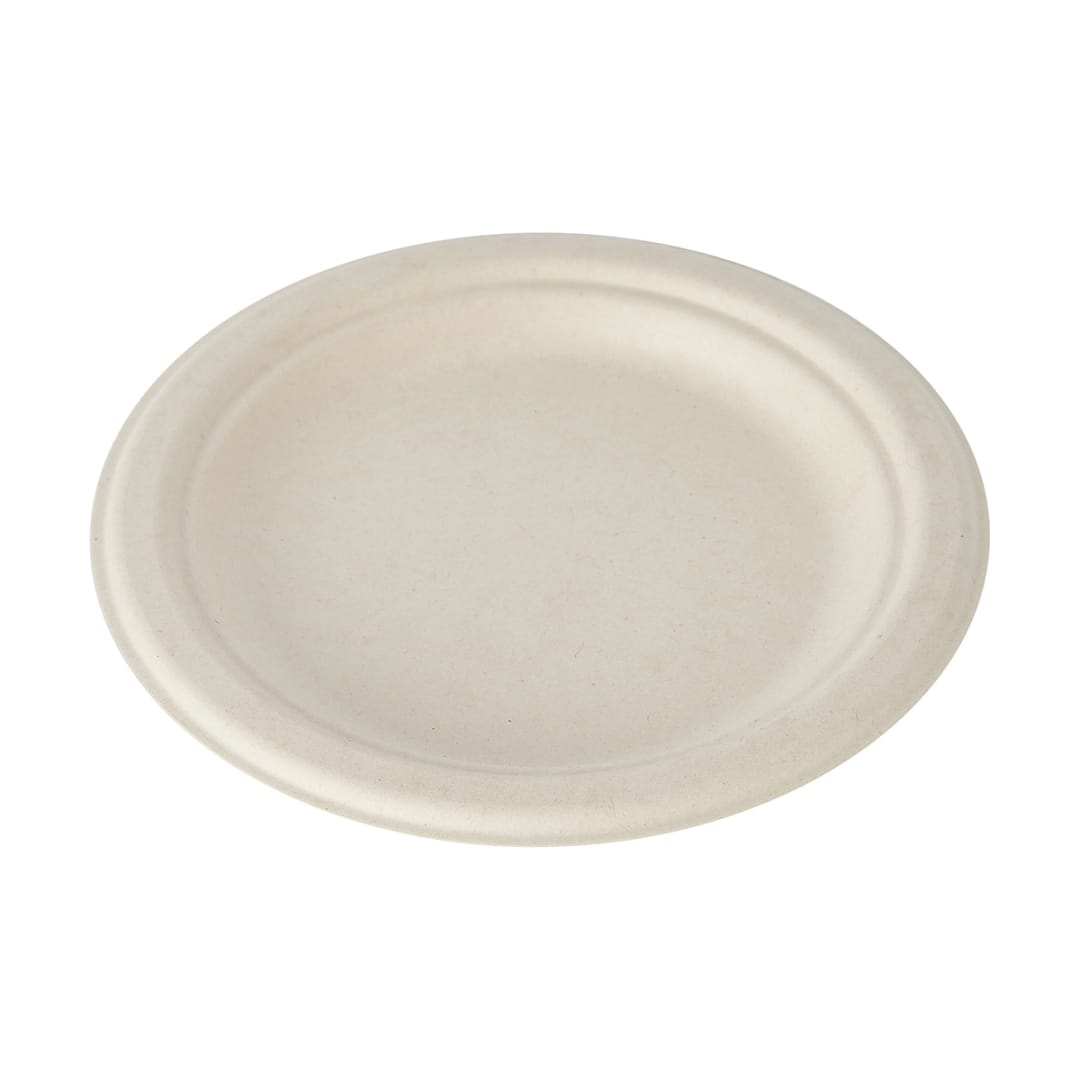 12 Pack Sugarcane Pulp Round Dessert Plates Kmart