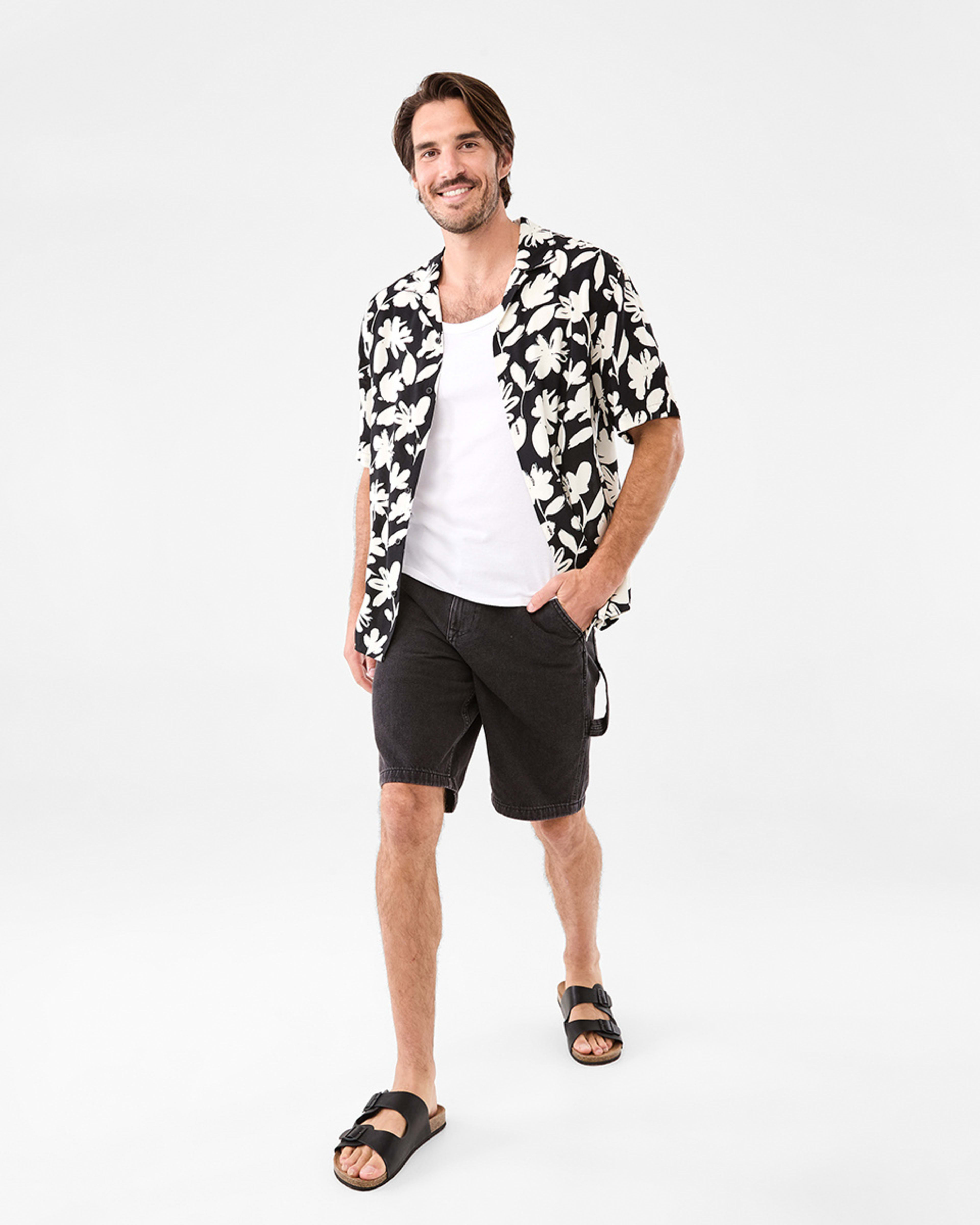 7 Short Sleeve Resort Print Shirt Brus Flral, 7 of 7