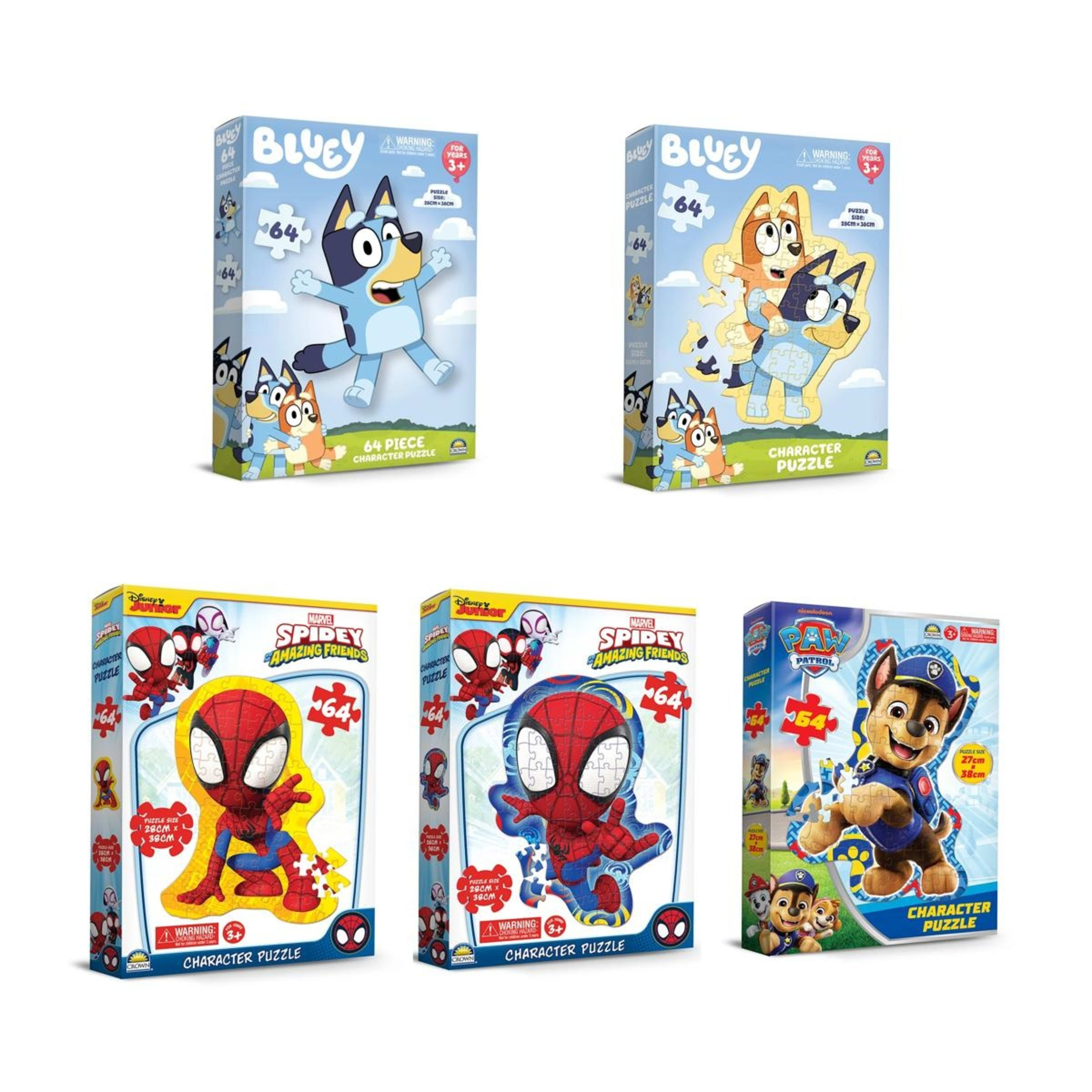 1 64 Piece Character Puzzle - Assorted, 1 of 6