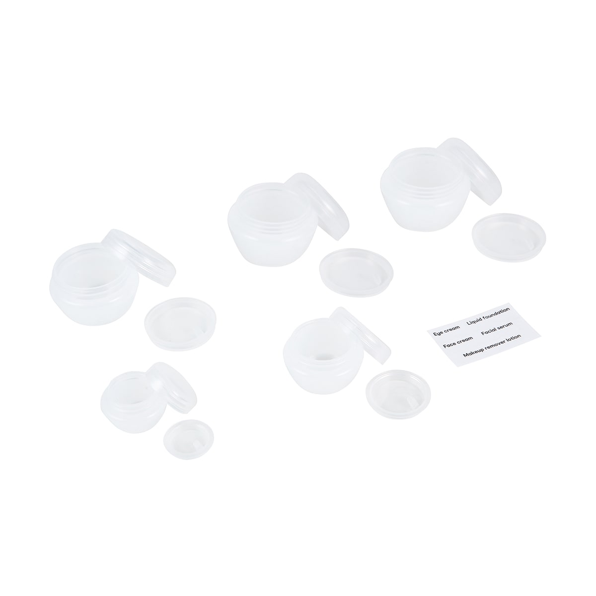 5 Pack Travel Stackable Jars Kmart