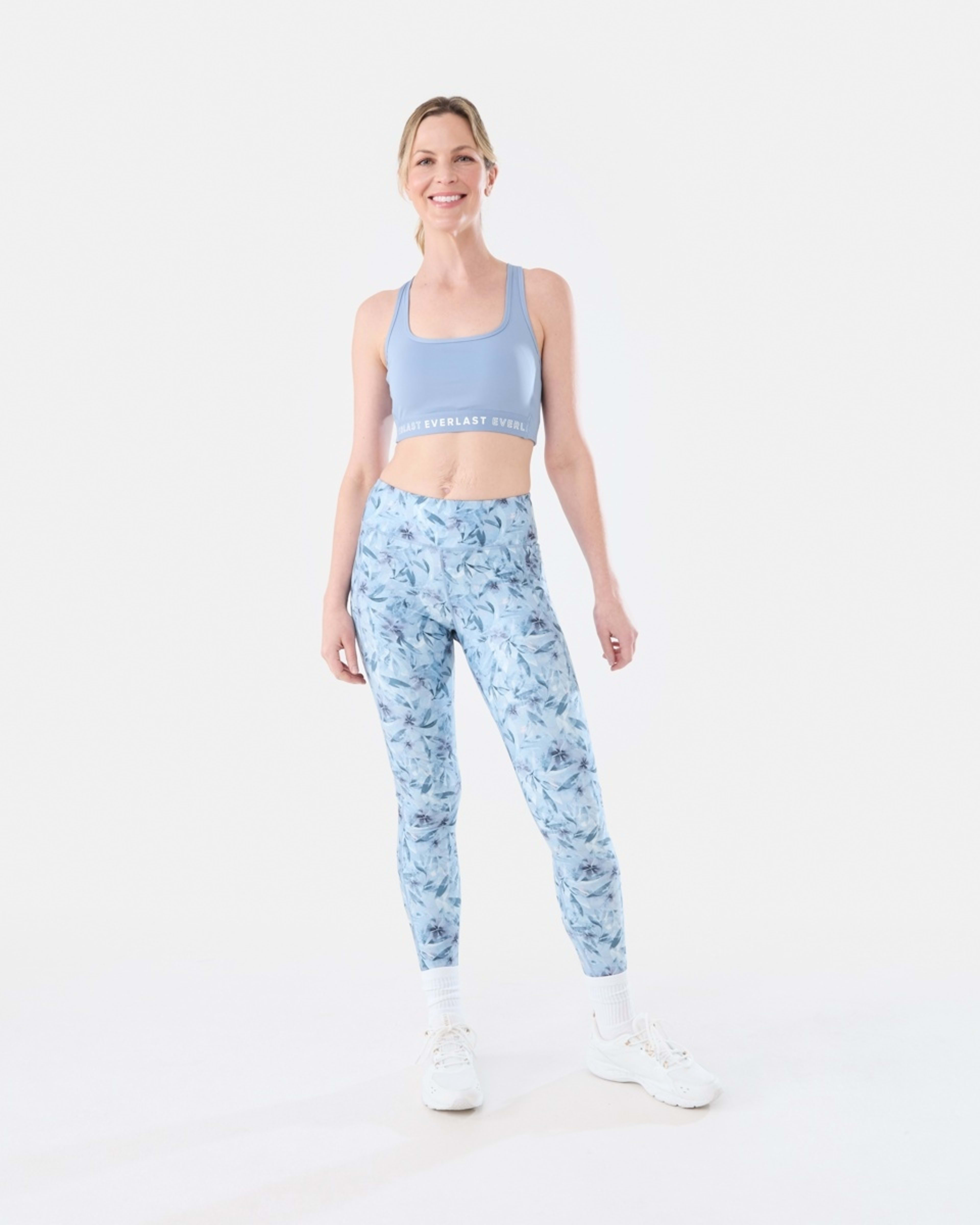 6 Everlast Womens Printed Full Length Leggings EVERLAST SUMMER FLORAL, 6 of 6