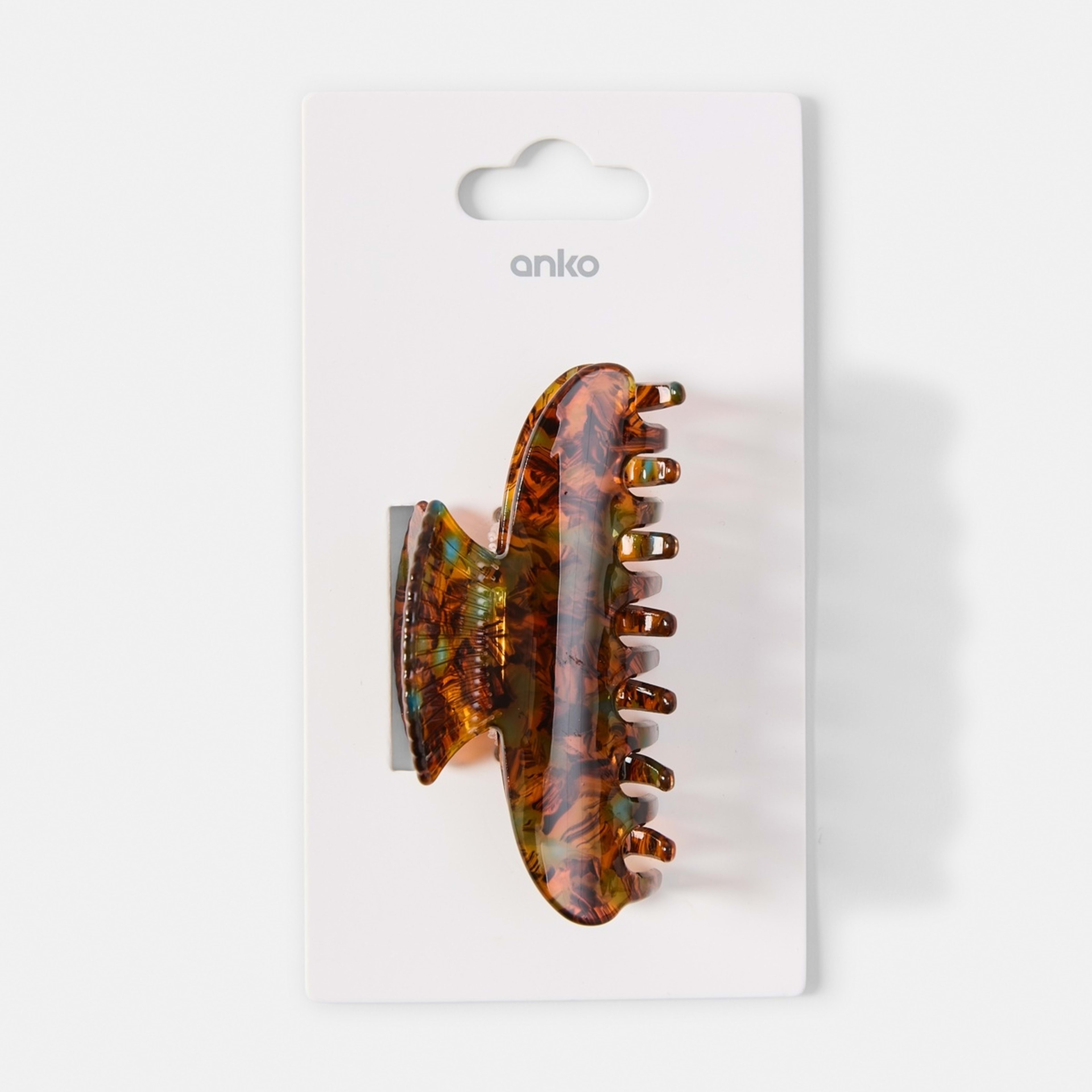 4 Brown Shell Claw Hair Clip, 4 of 4
