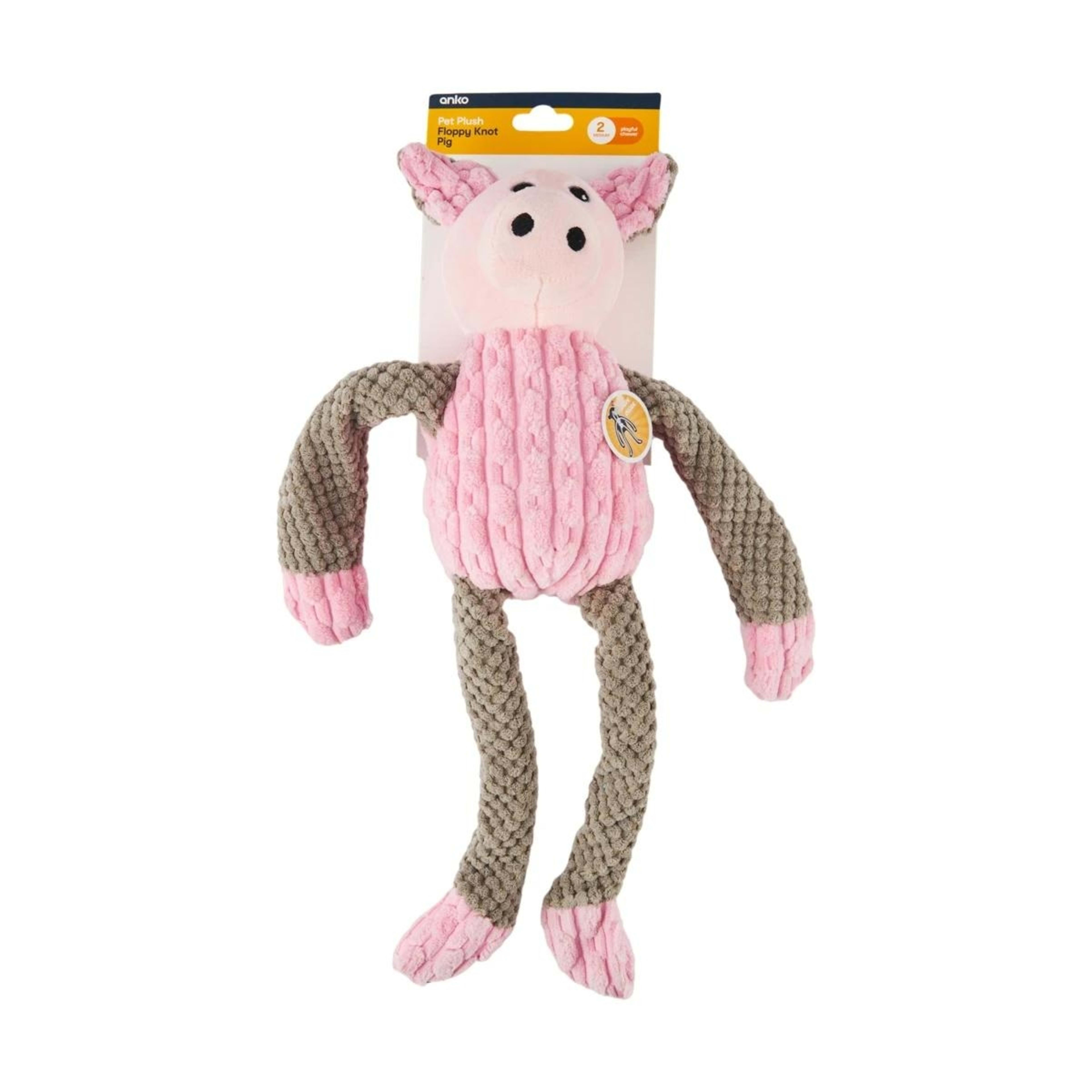 8 Pet Plush Floppy Knots - Pig, 8 of 8