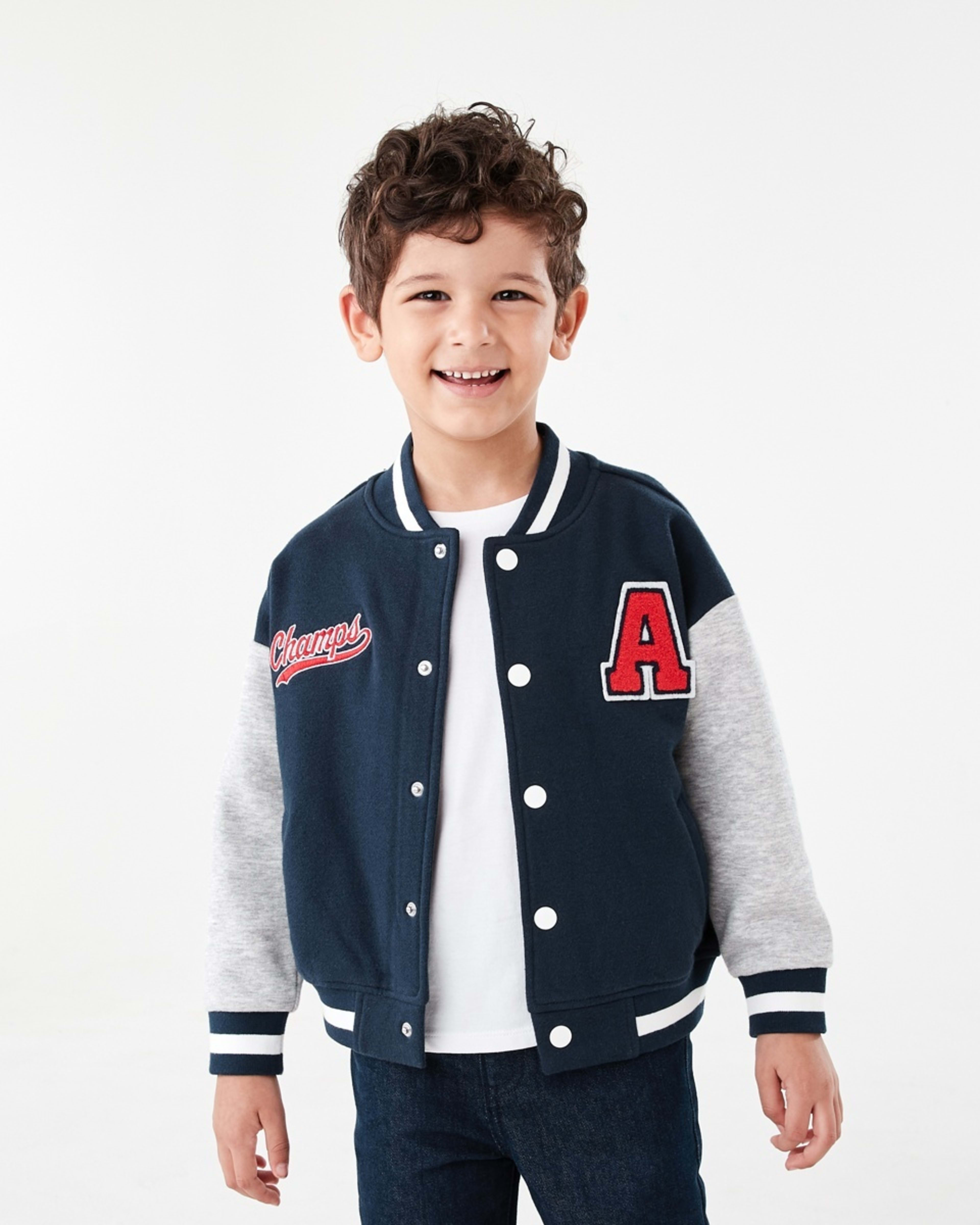 1 Fleece Bomber Jacket A Champs Navy