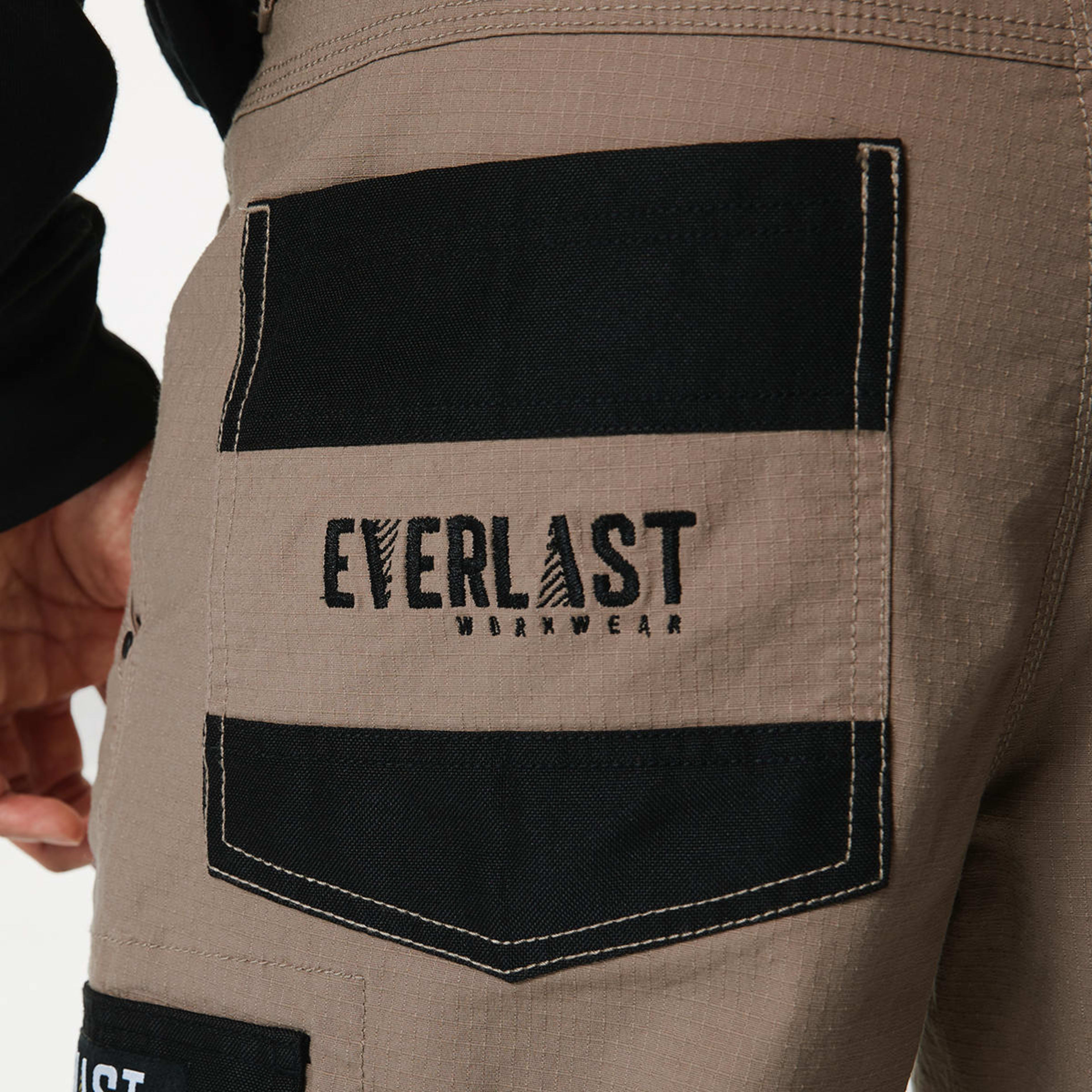 5 Everlast Mens Workwear Cargo Pants Beige, 5 of 7