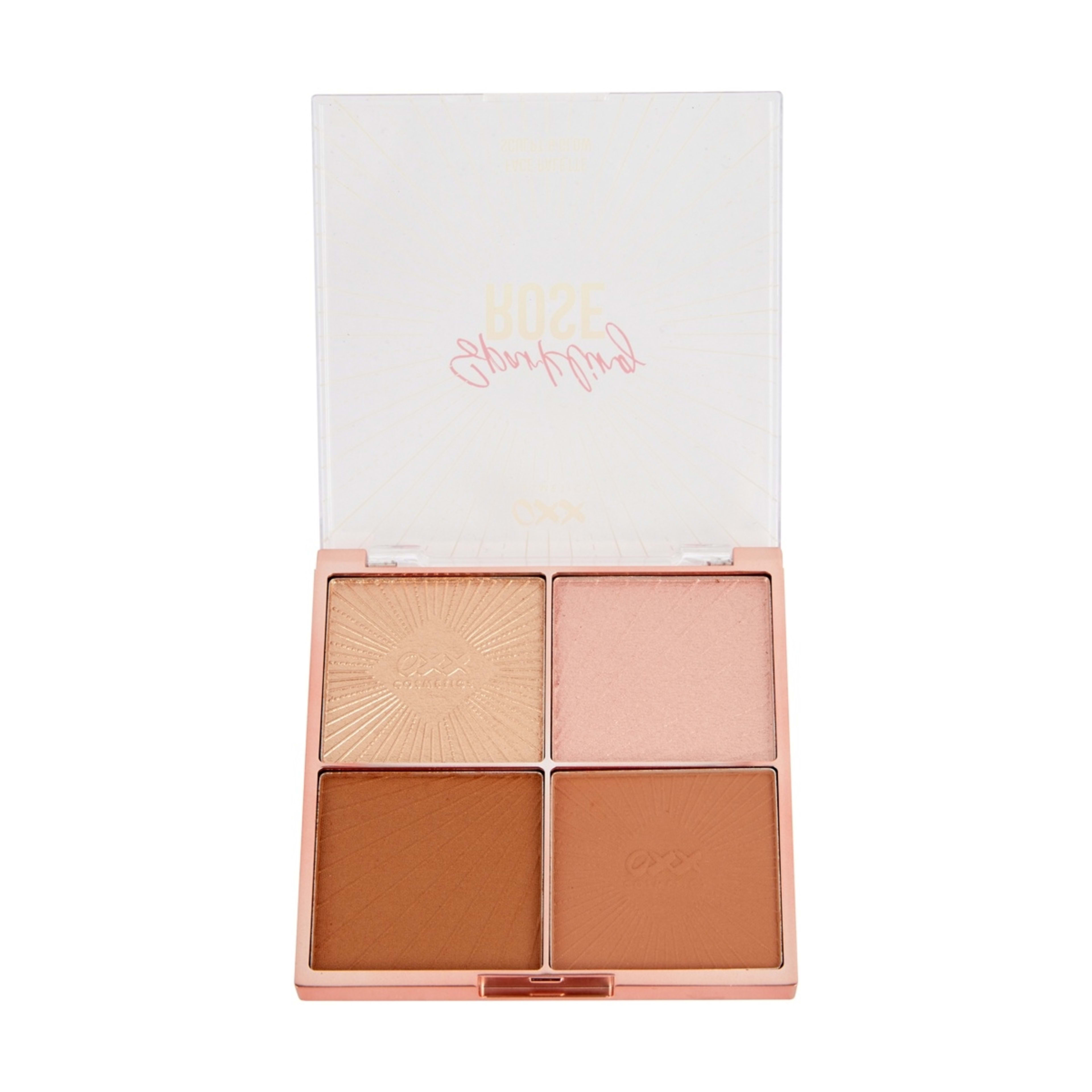 2 OXX Cosmetics Sparkling Rose Sculpt and Glow Face Palette, 2 of 6
