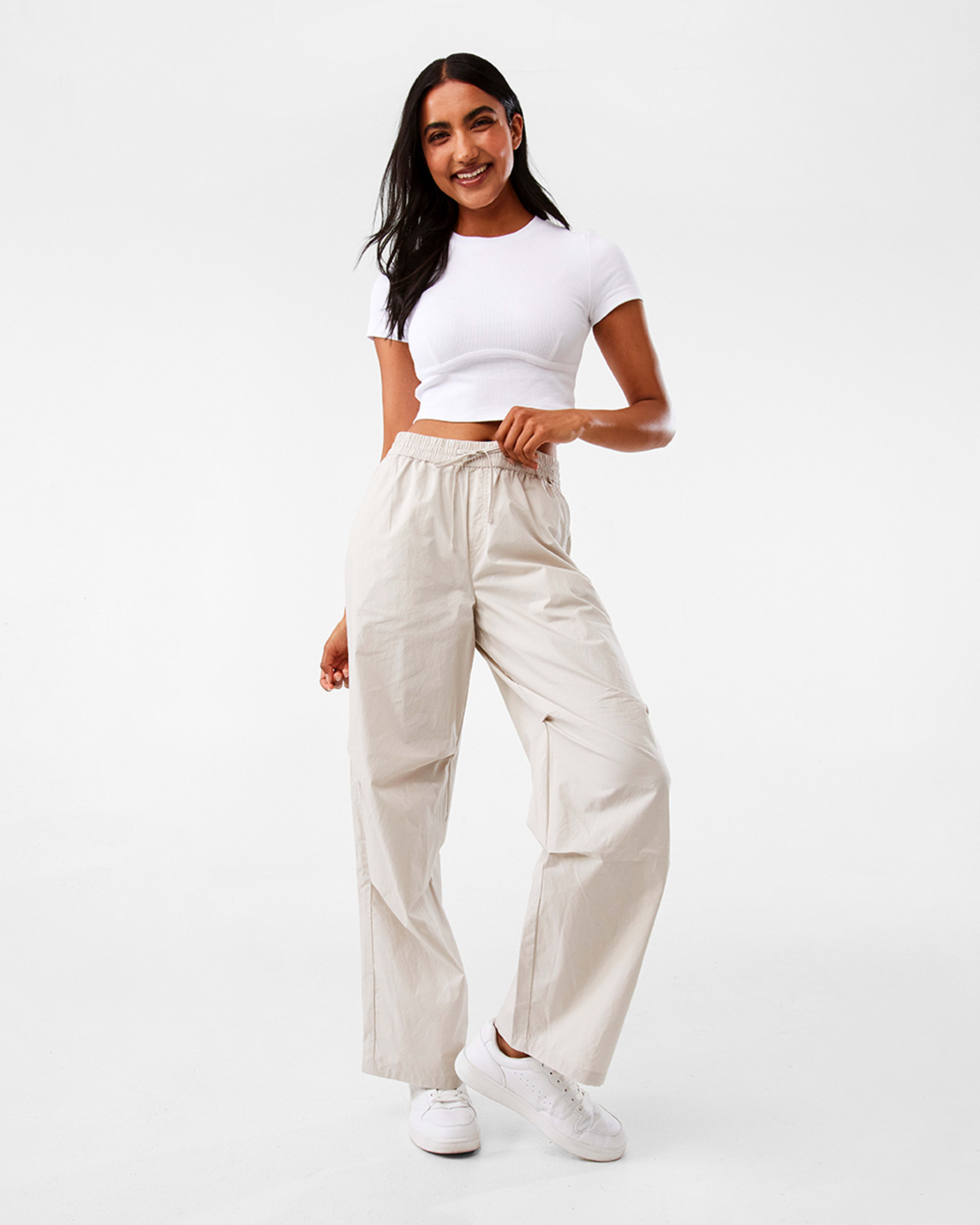 Tie Waist Parachute Pants - Kmart