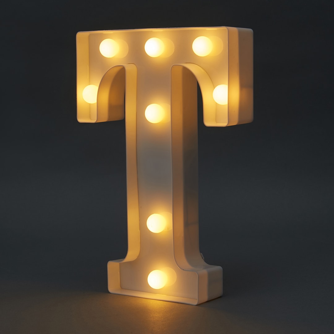 Light Up Letter - T - Kmart