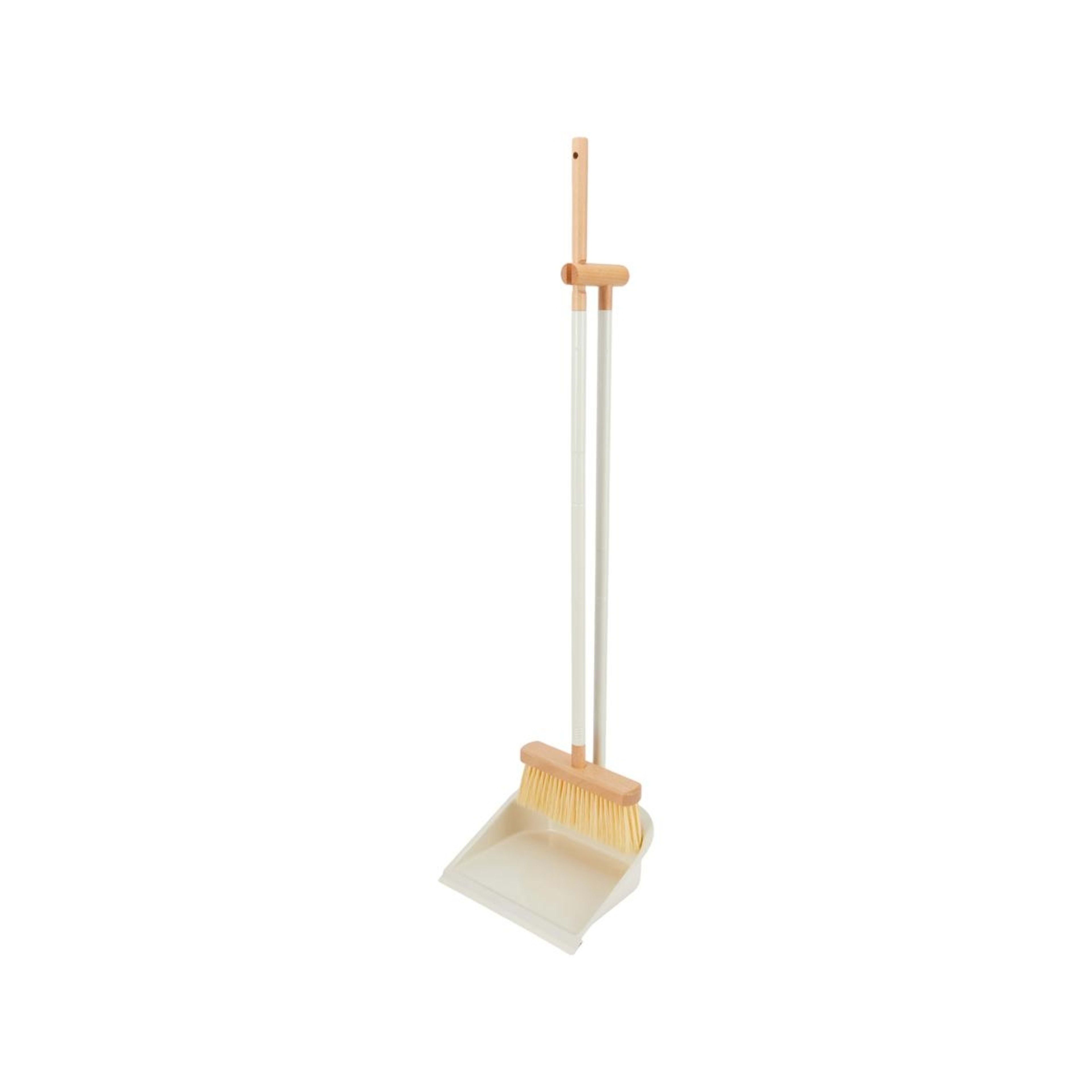 1 Metal and Wood Dustpan and Broom, 1 of 6