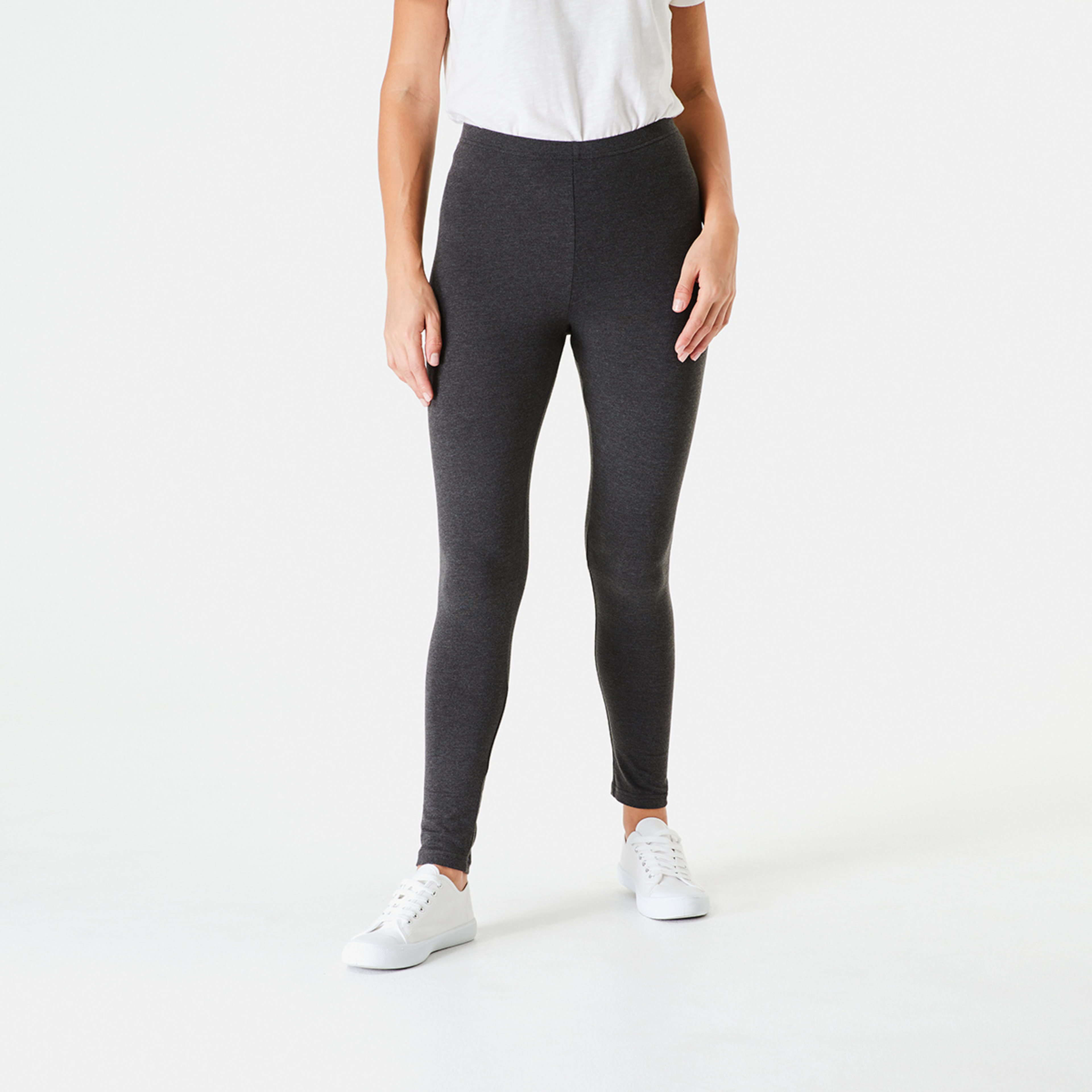 1 Full Length Leggings Blk Marle, 1 of 4