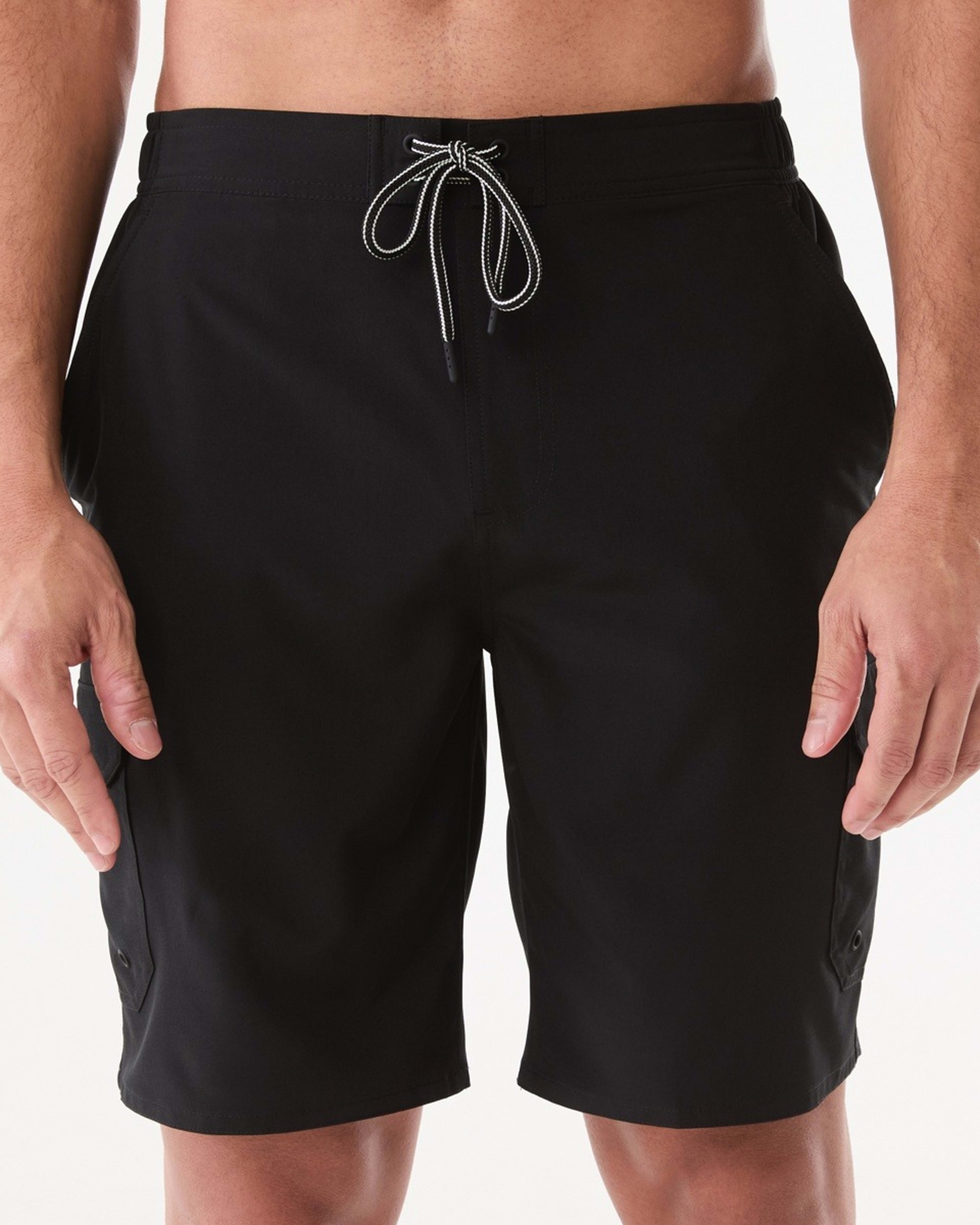 1 Stretch Cargo Swim Shorts BLACK