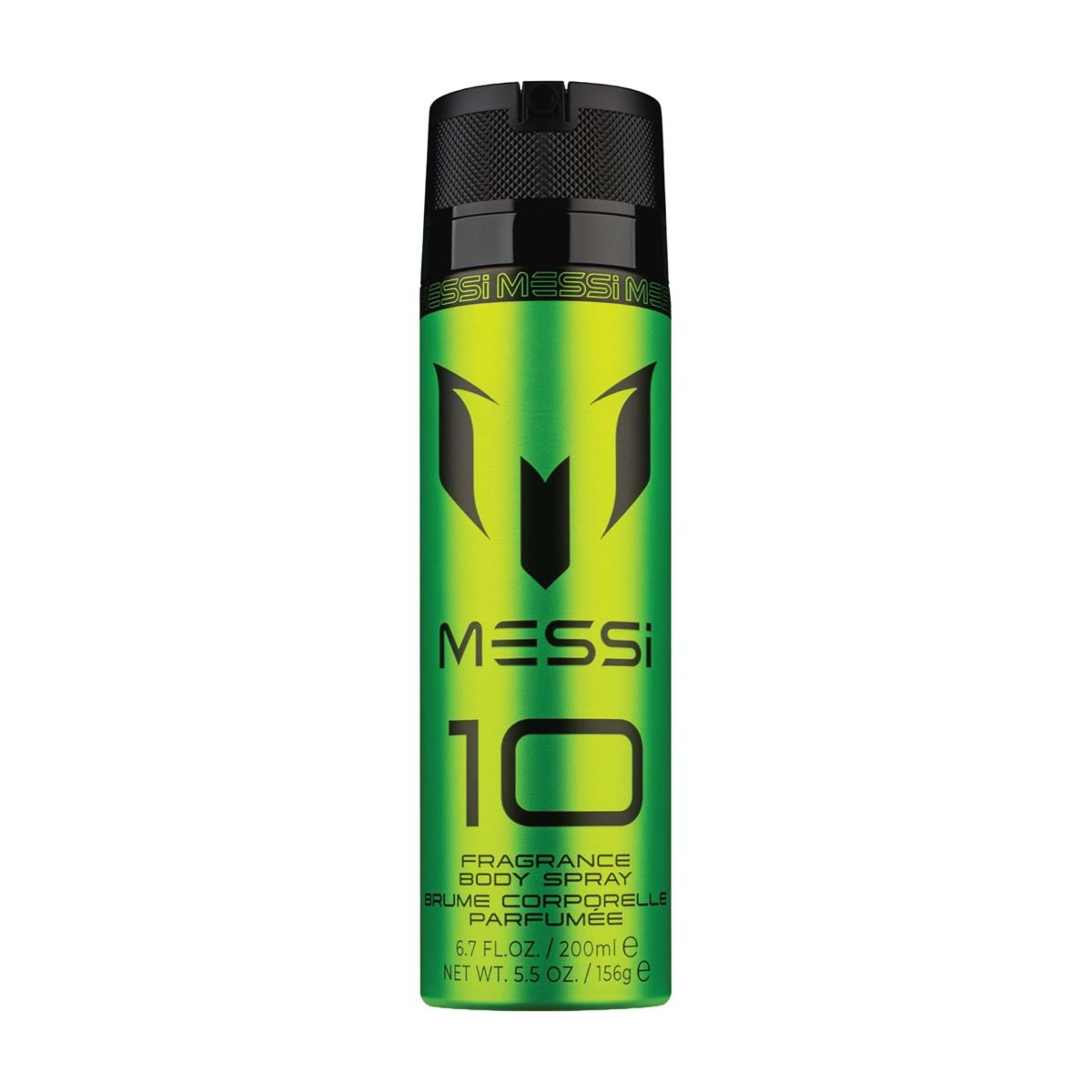 1 Messi M10 Green Fragrance Body Spray 200ml, 1 of 2