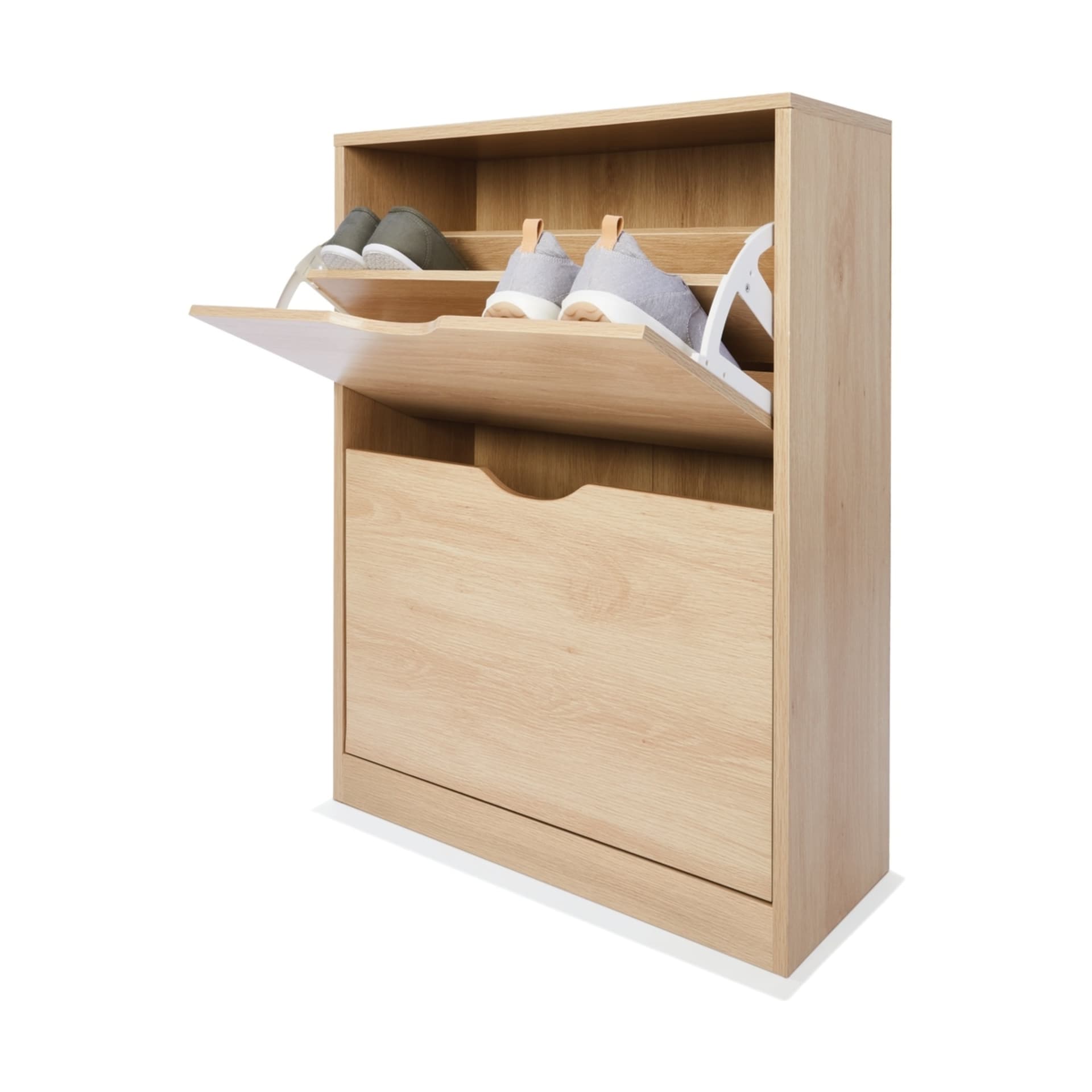 2 Compartment Oak Look Shoe Kmart
