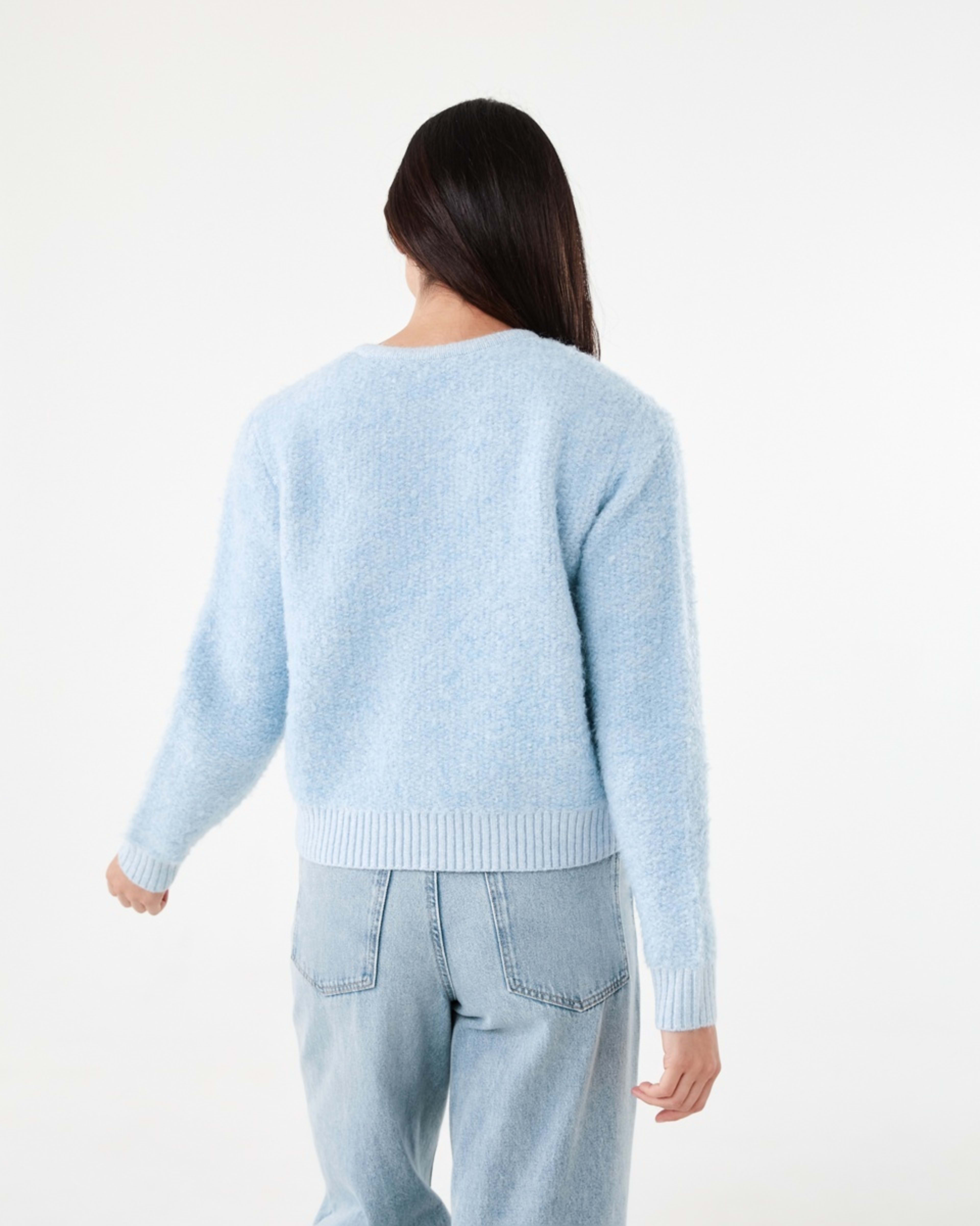3 Pocket Textured Cardigan Blu Skyway, 3 of 6