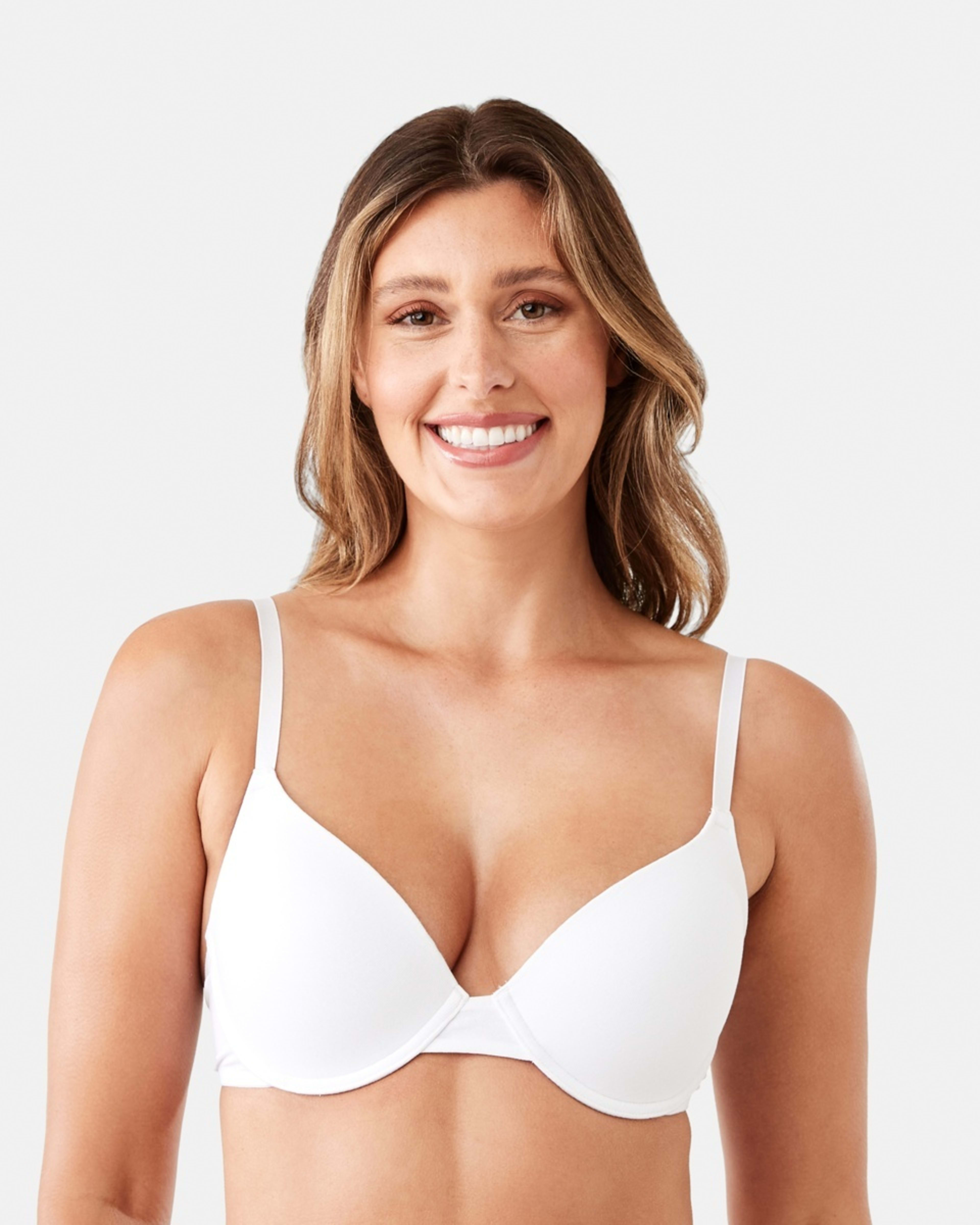 4 2 Pack Cotton T-shirt Bra SILVER MARLE, WHITE, 4 of 9