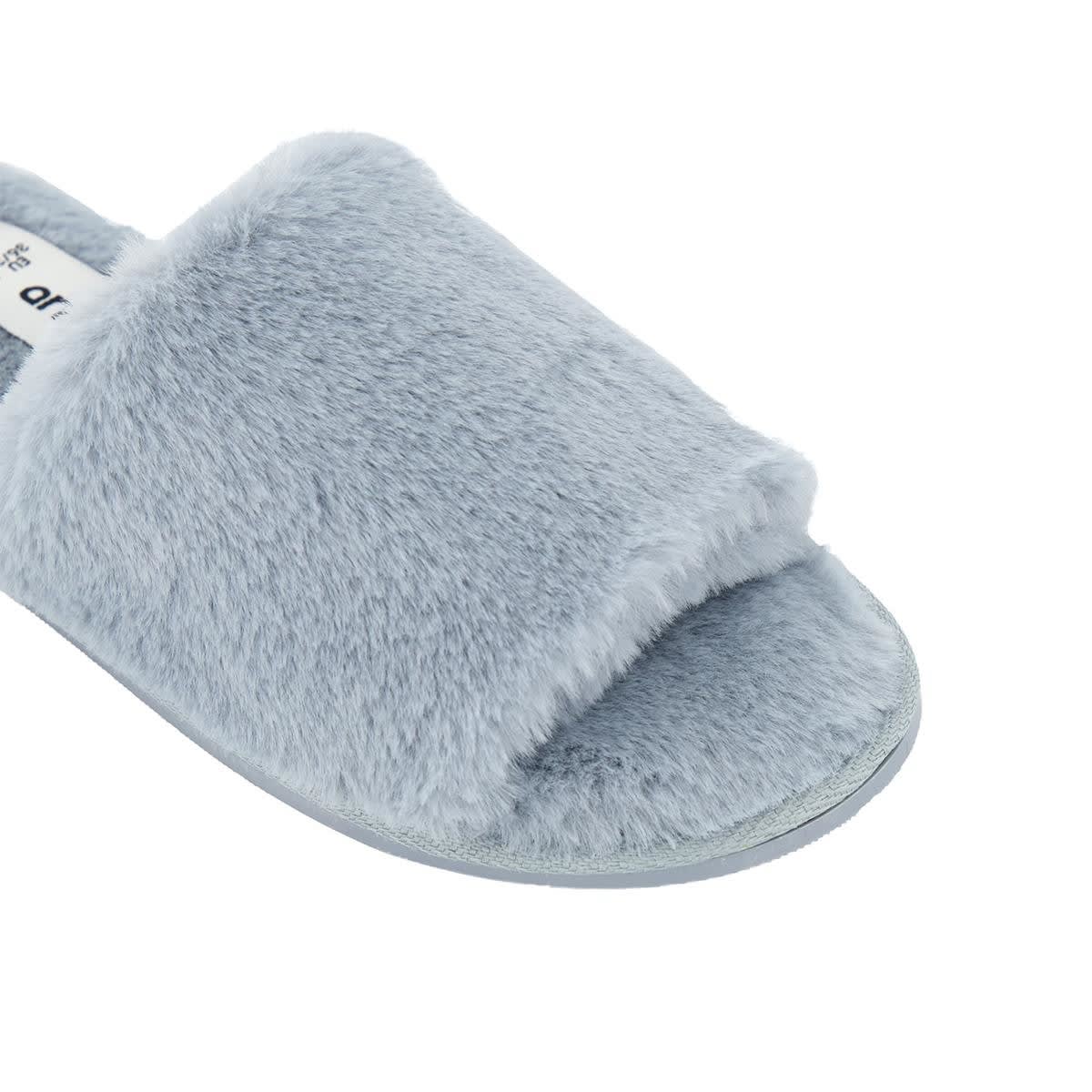 Single Band Furry Slides - Kmart