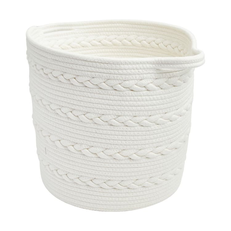 Round Braid Rope Basket White Kmart