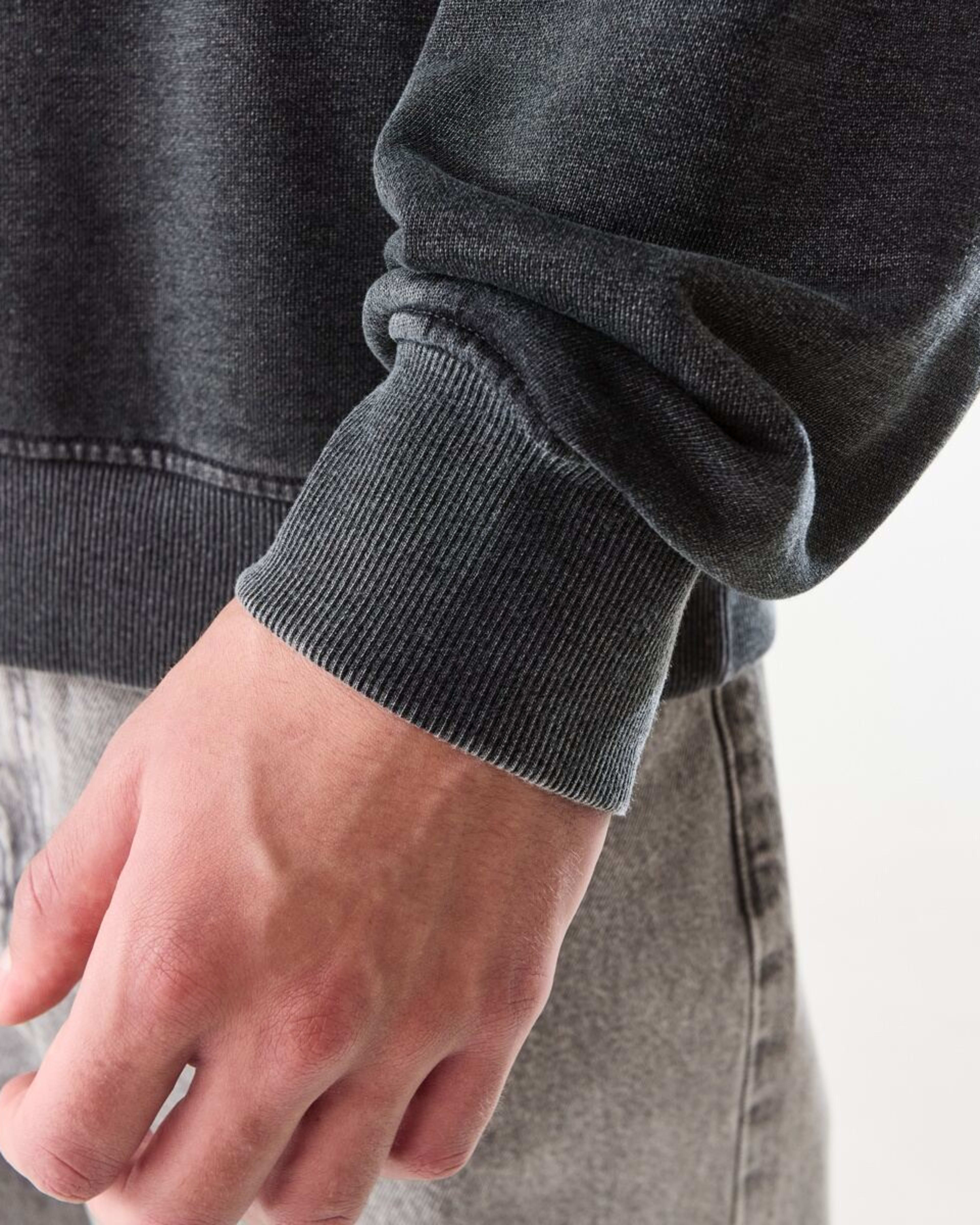 7 Oversized Crew Neck Sweatshirt Black, 7 of 10