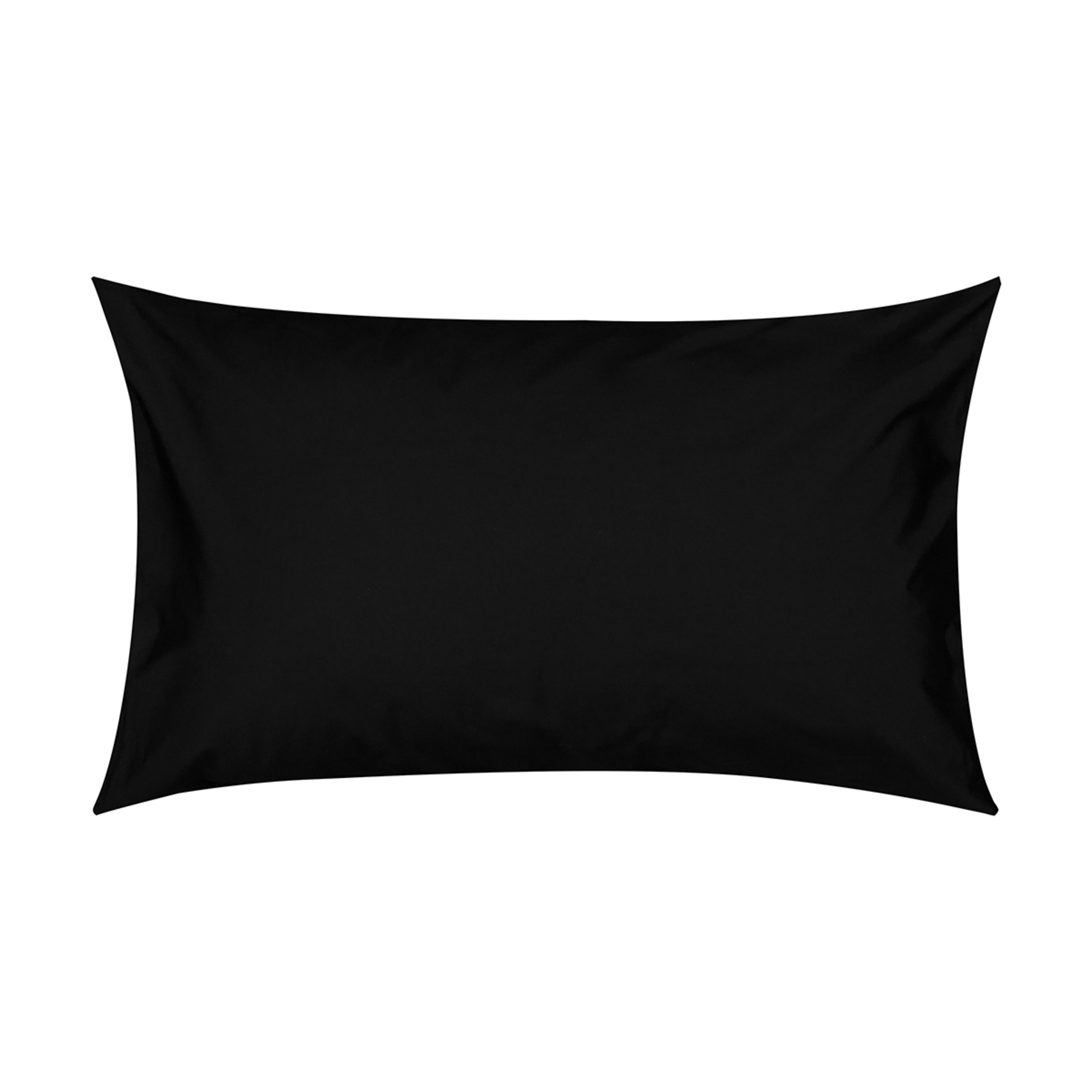 1 250 Thread Count Cotton Rich Standard Pillowcase - Black, 1 of 5