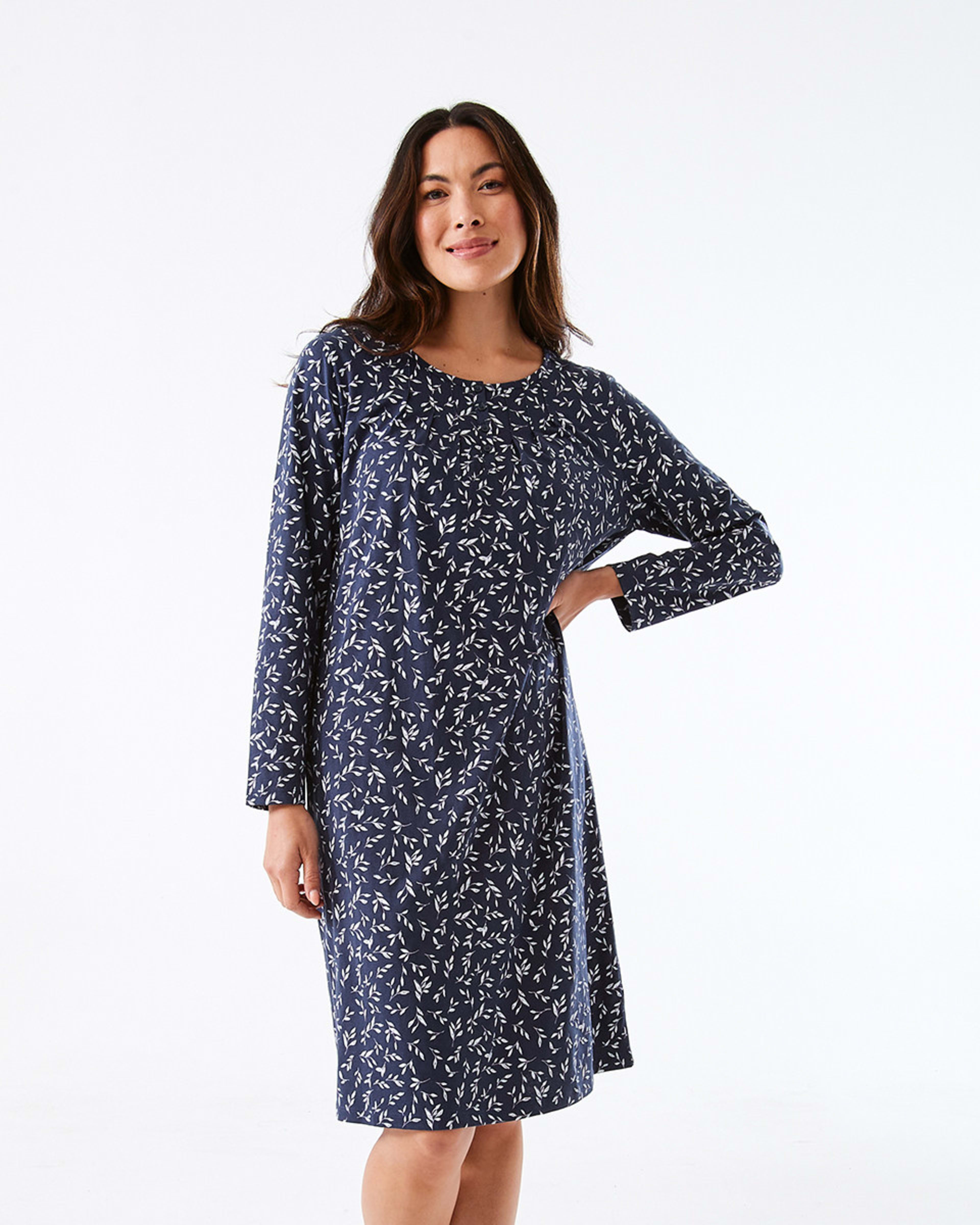 Long Sleeve Traditional Nightie - Kmart