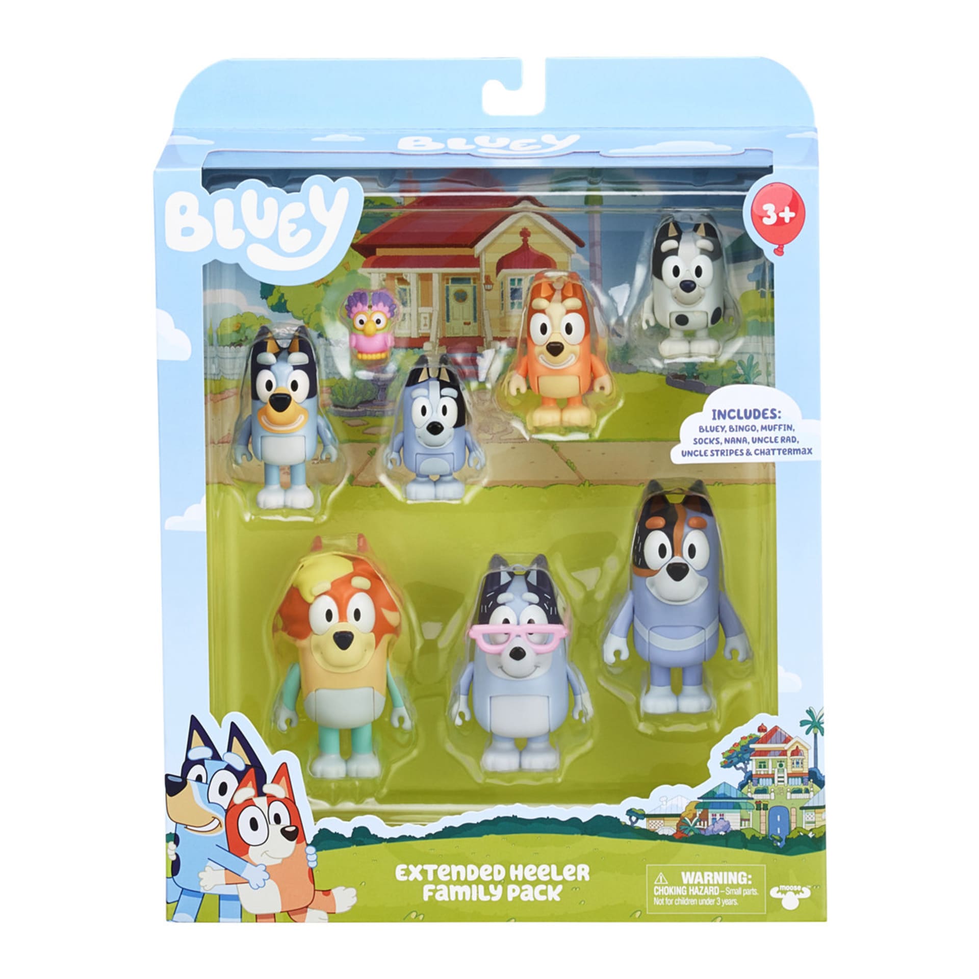 8 Pack Bluey’s Family and Friends Figures Kmart