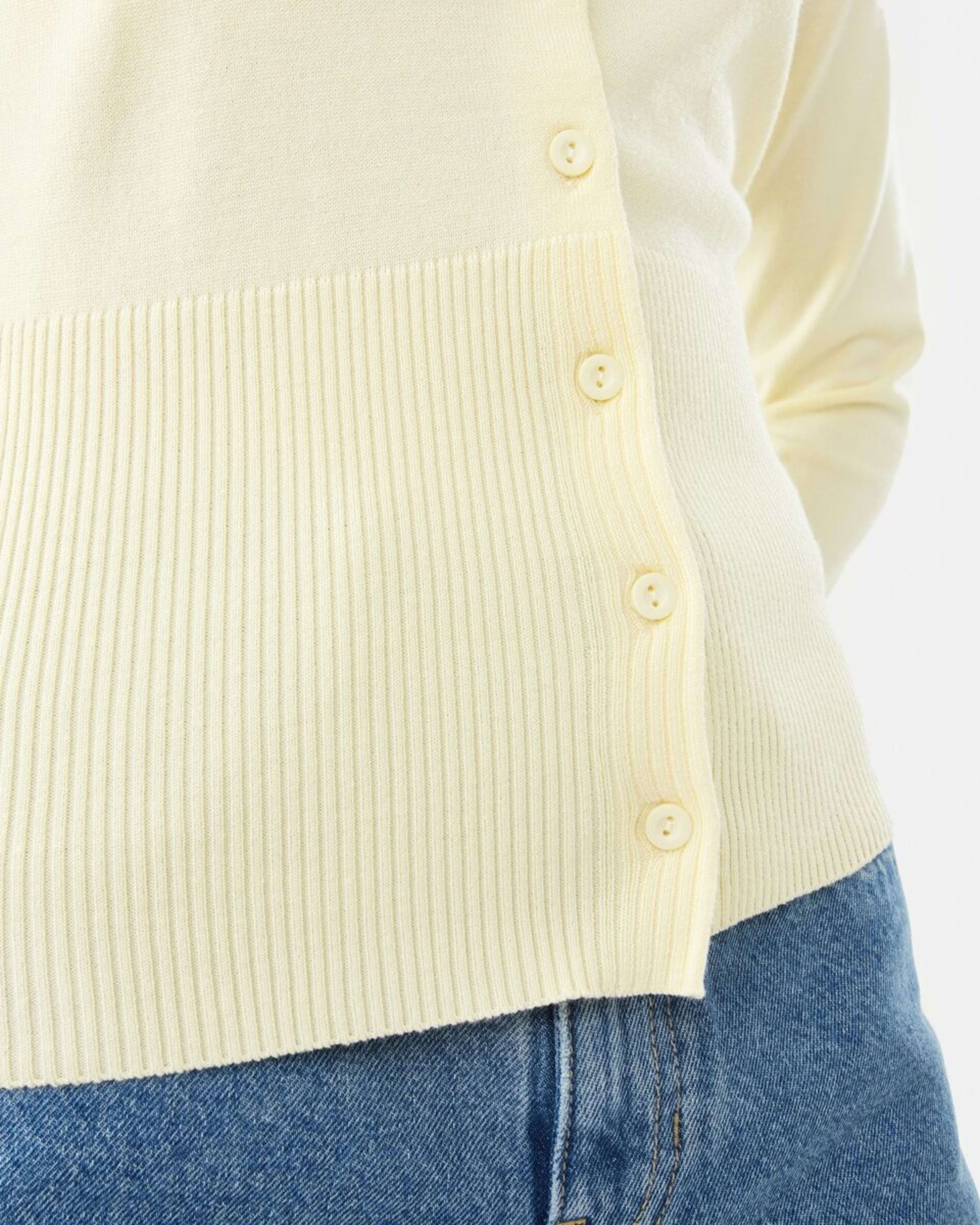 9 Fitted Cardigan Glow Yellw, 9 of 10