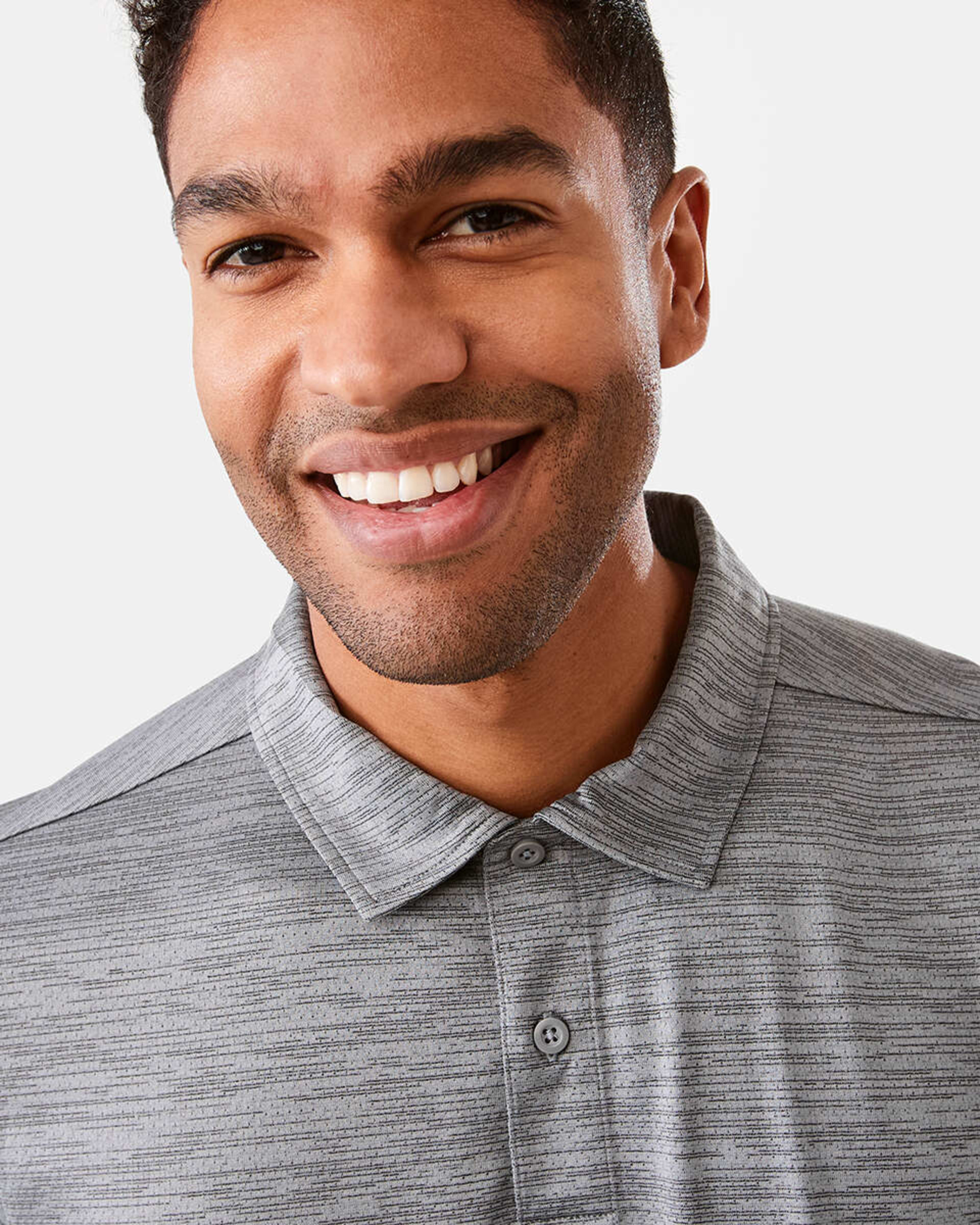 4 Active Mens Cationic Polo Shirt QUIET SHADE, 4 of 6