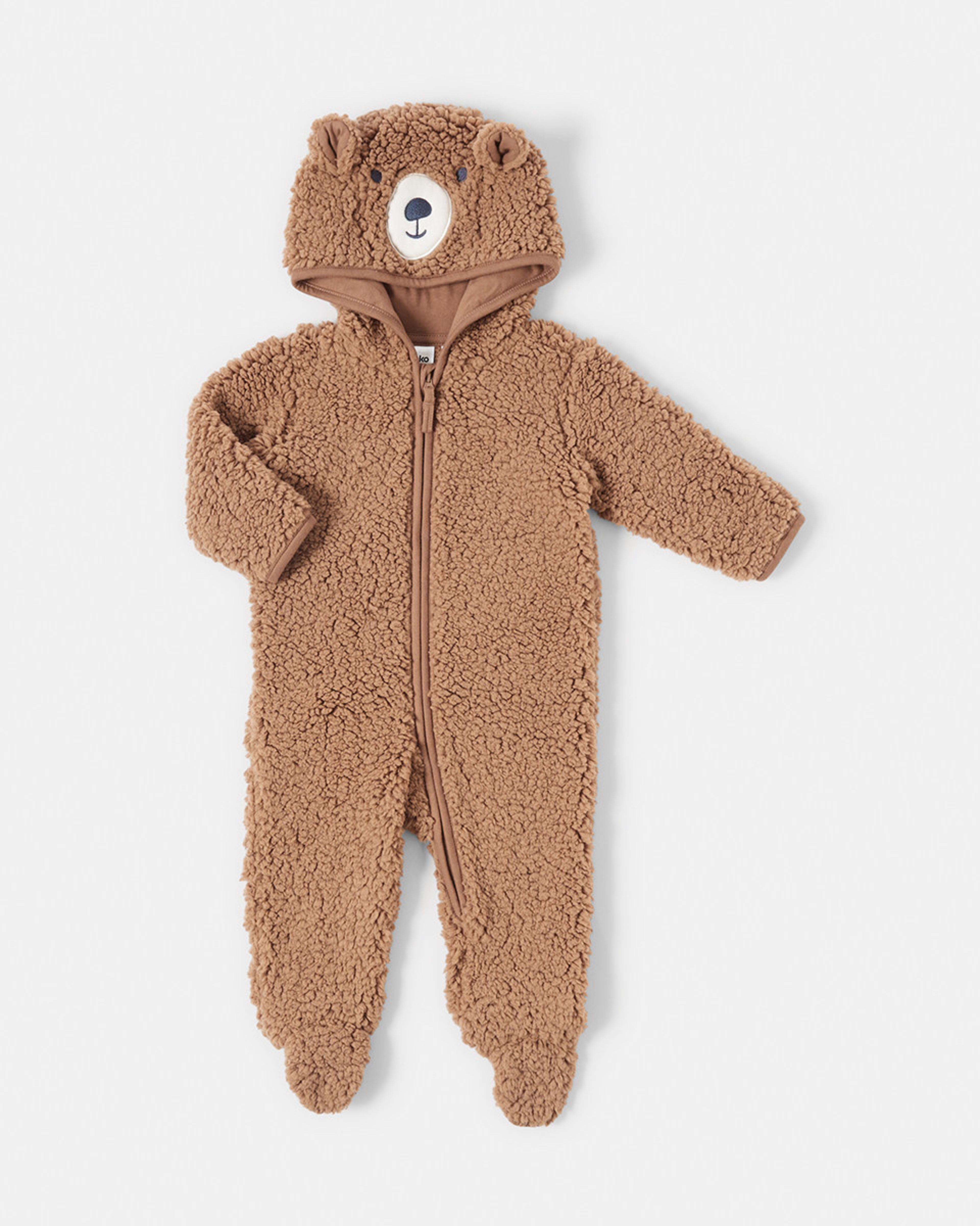 Baby Bear Fluffy Coverall Kmart NZ
