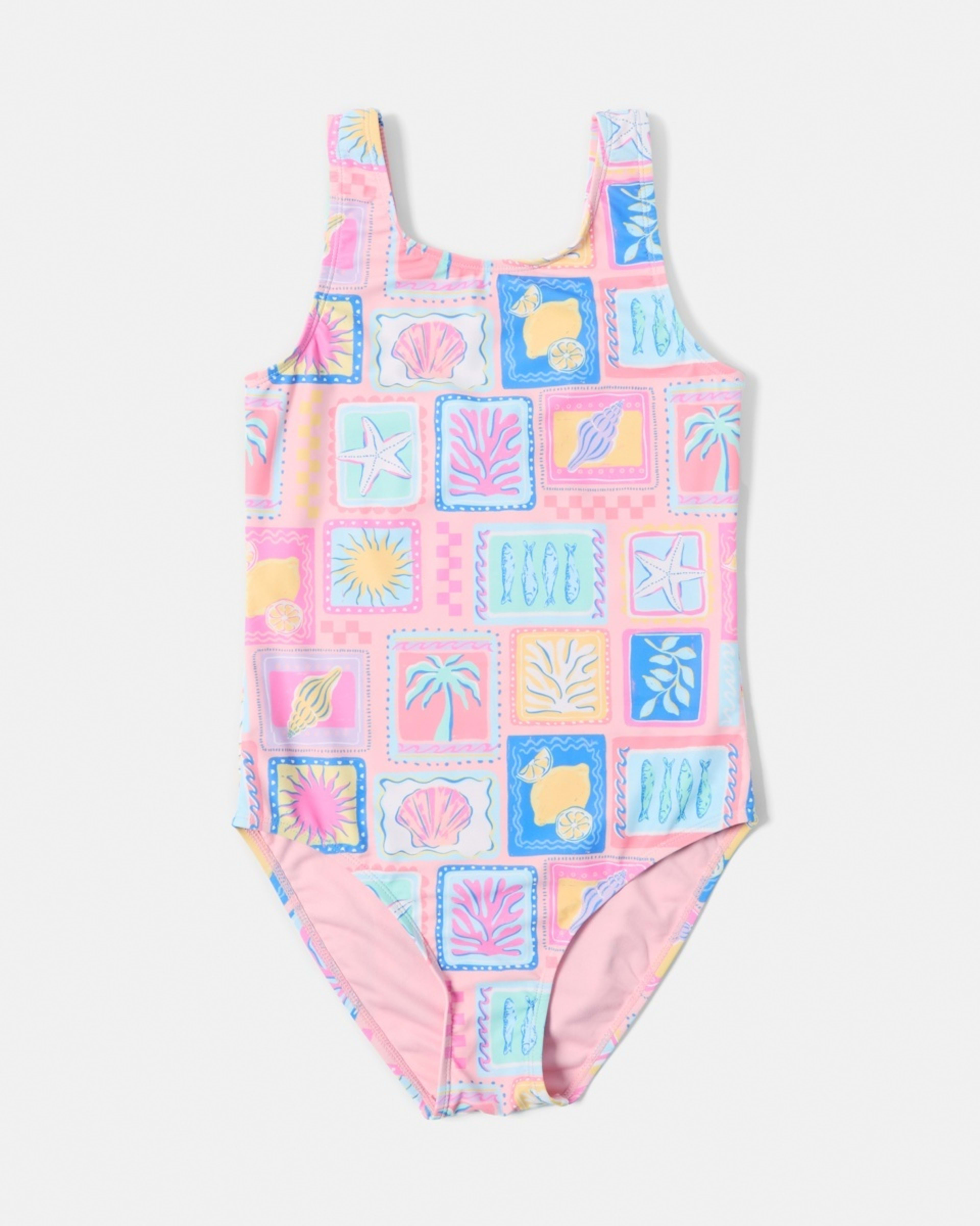 5 One Piece Print Bather COASTAL CHARM BLUSHING ROSE, 5 of 7