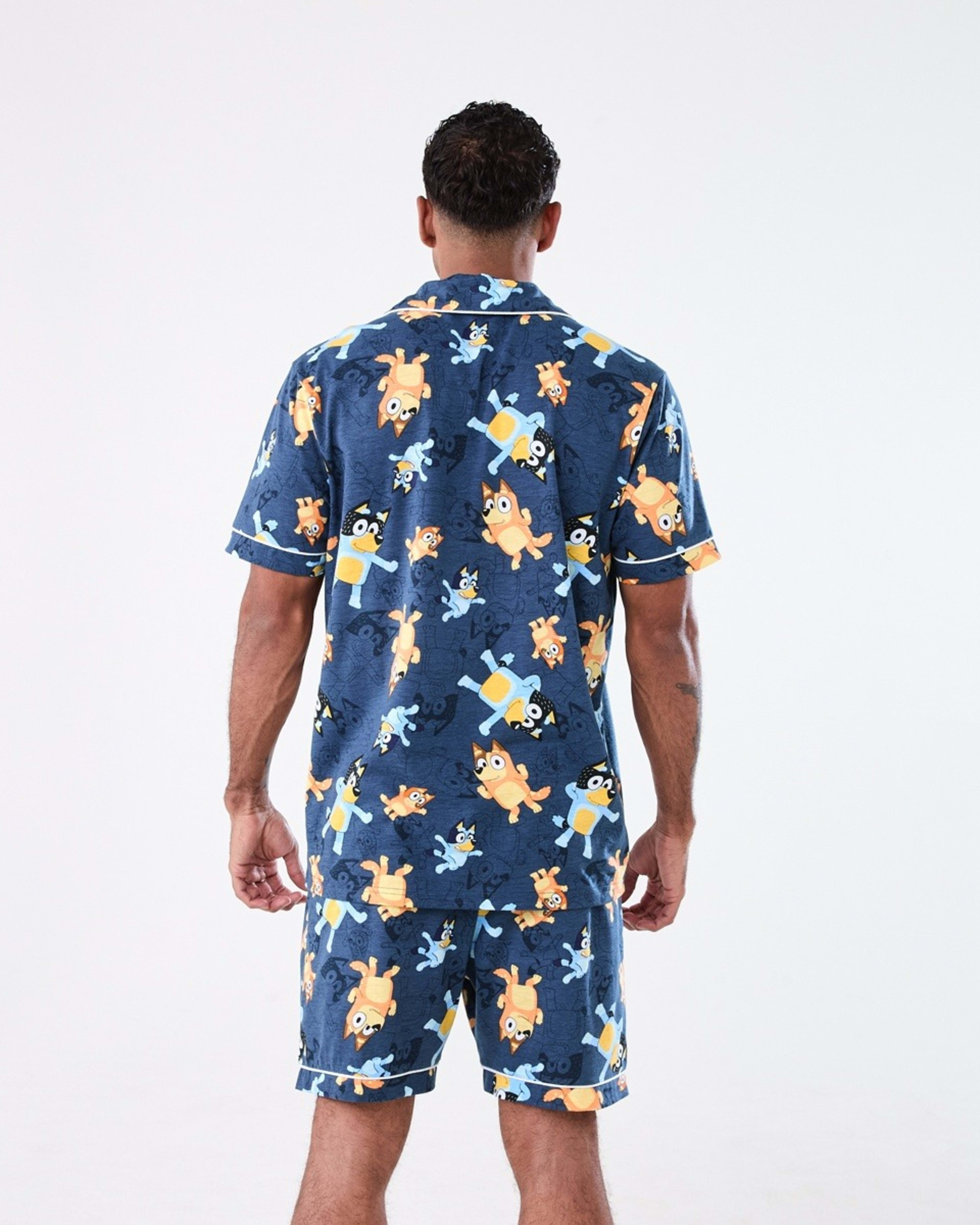 3 Bluey License Short Sleeve Button Through Matching Family Pyjama Set BLUEY, 3 of 9