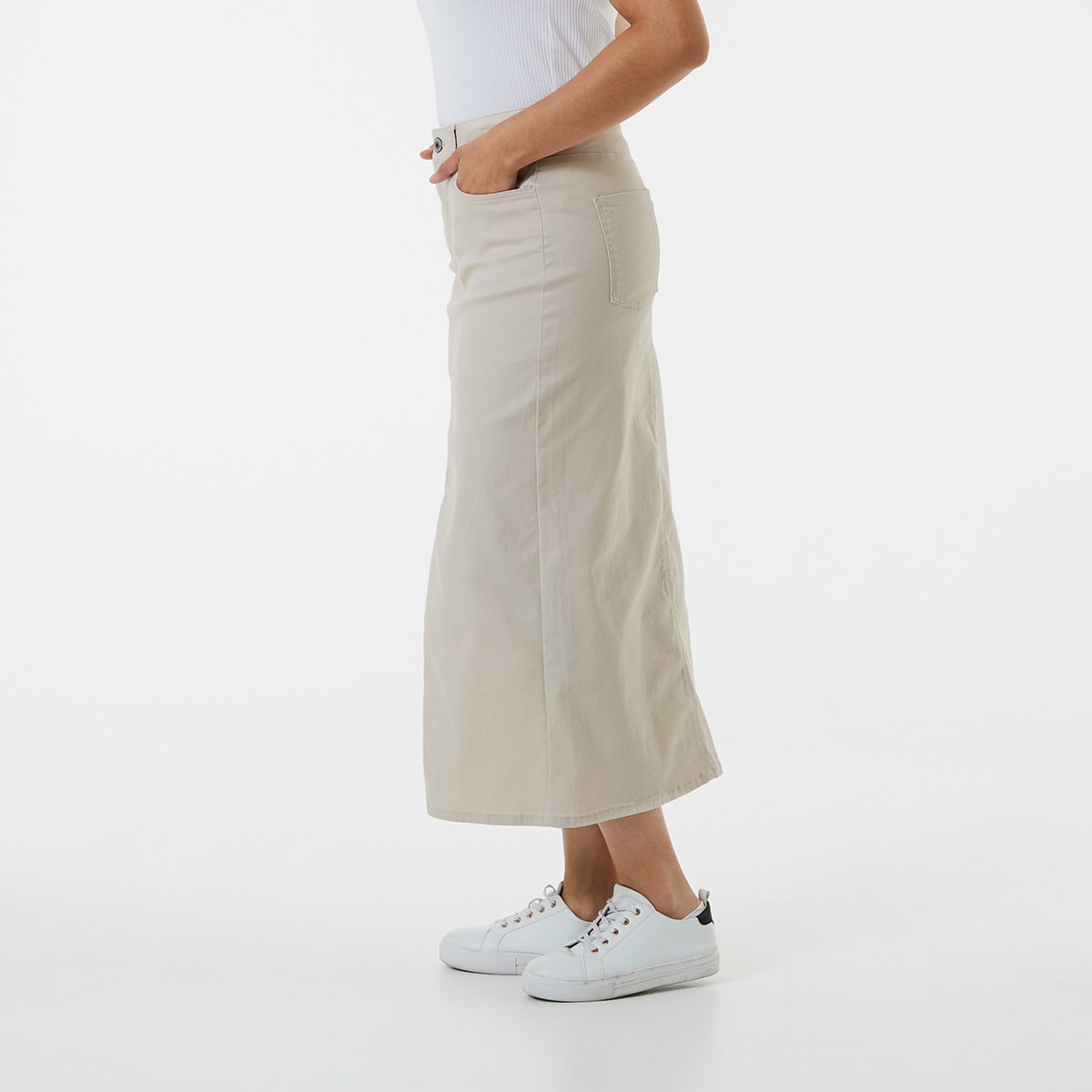 Denim Midi Skirt Kmart