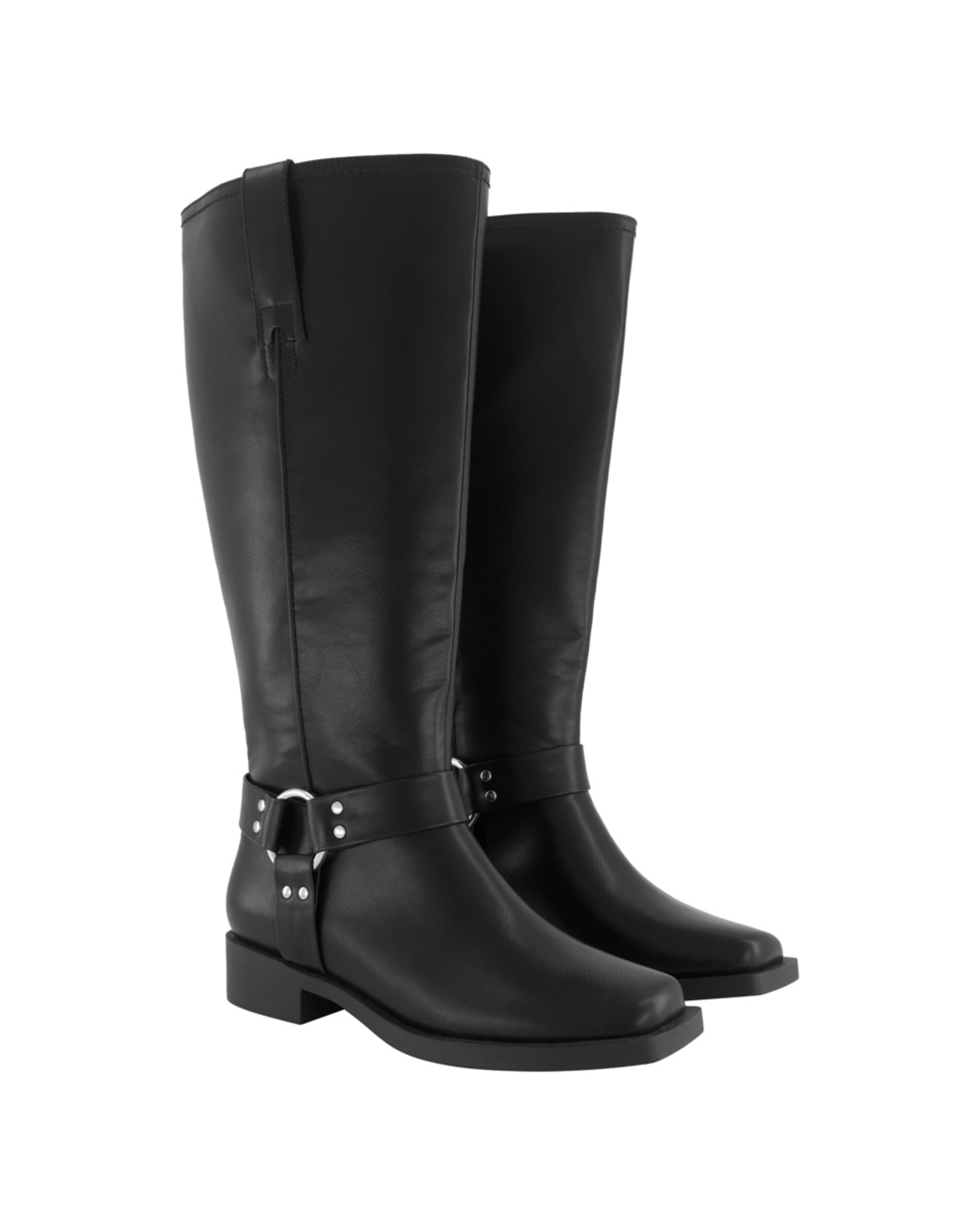 4 High Biker Boots Black, 4 of 4