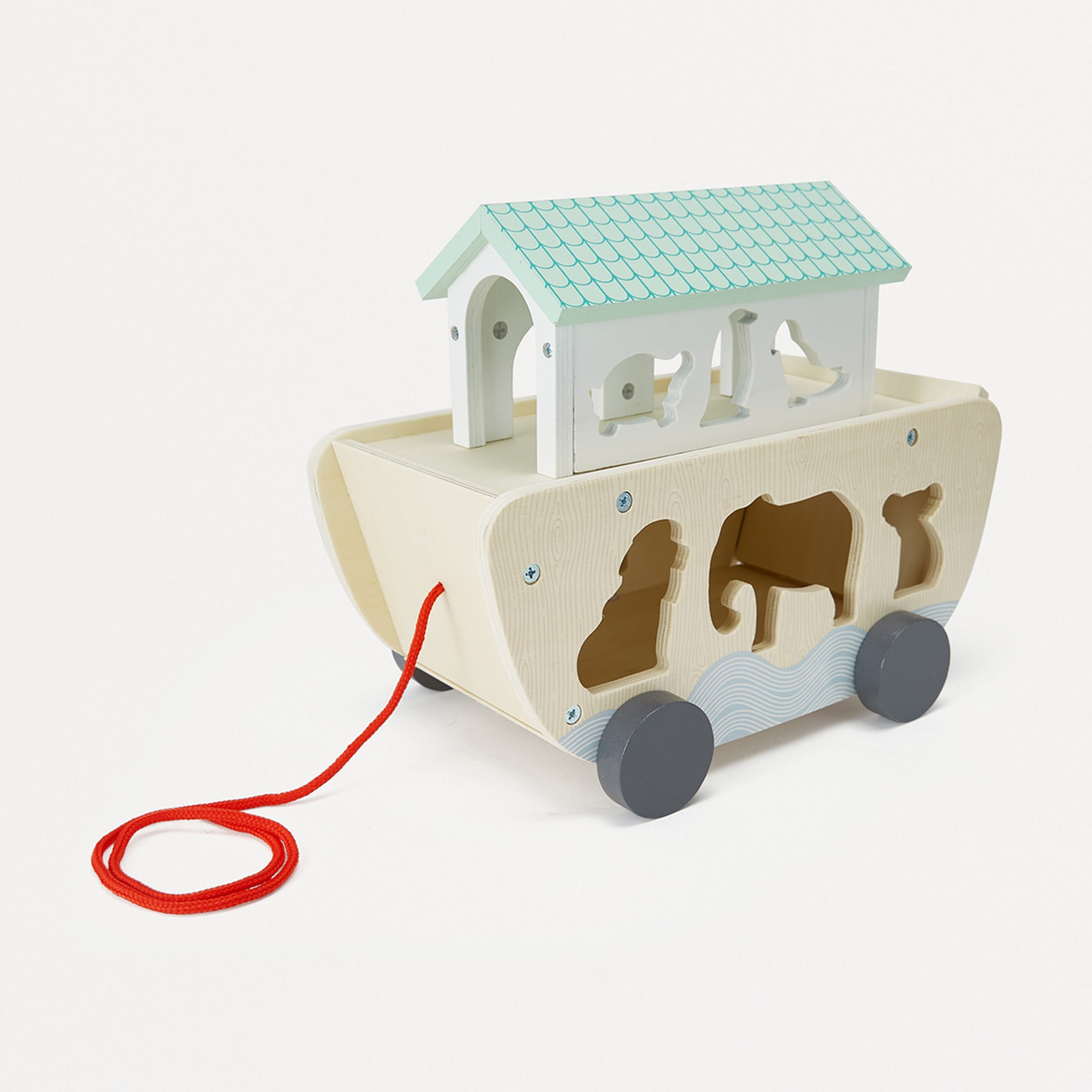 Wooden Animal Boat Kmart