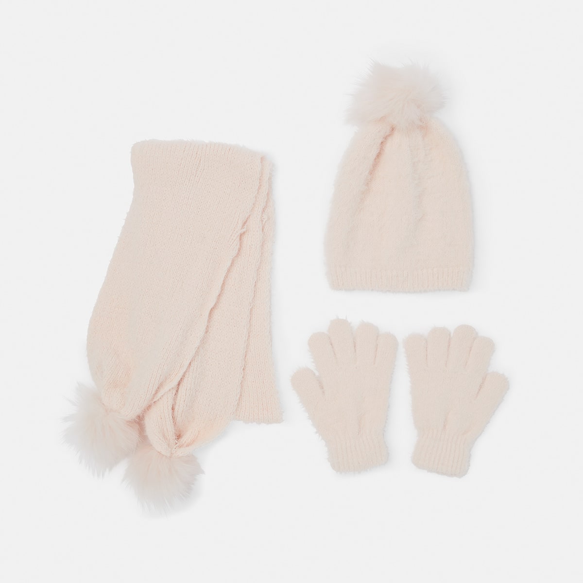 Zara Mittens natural white casual look Accessories Gloves Mittens 