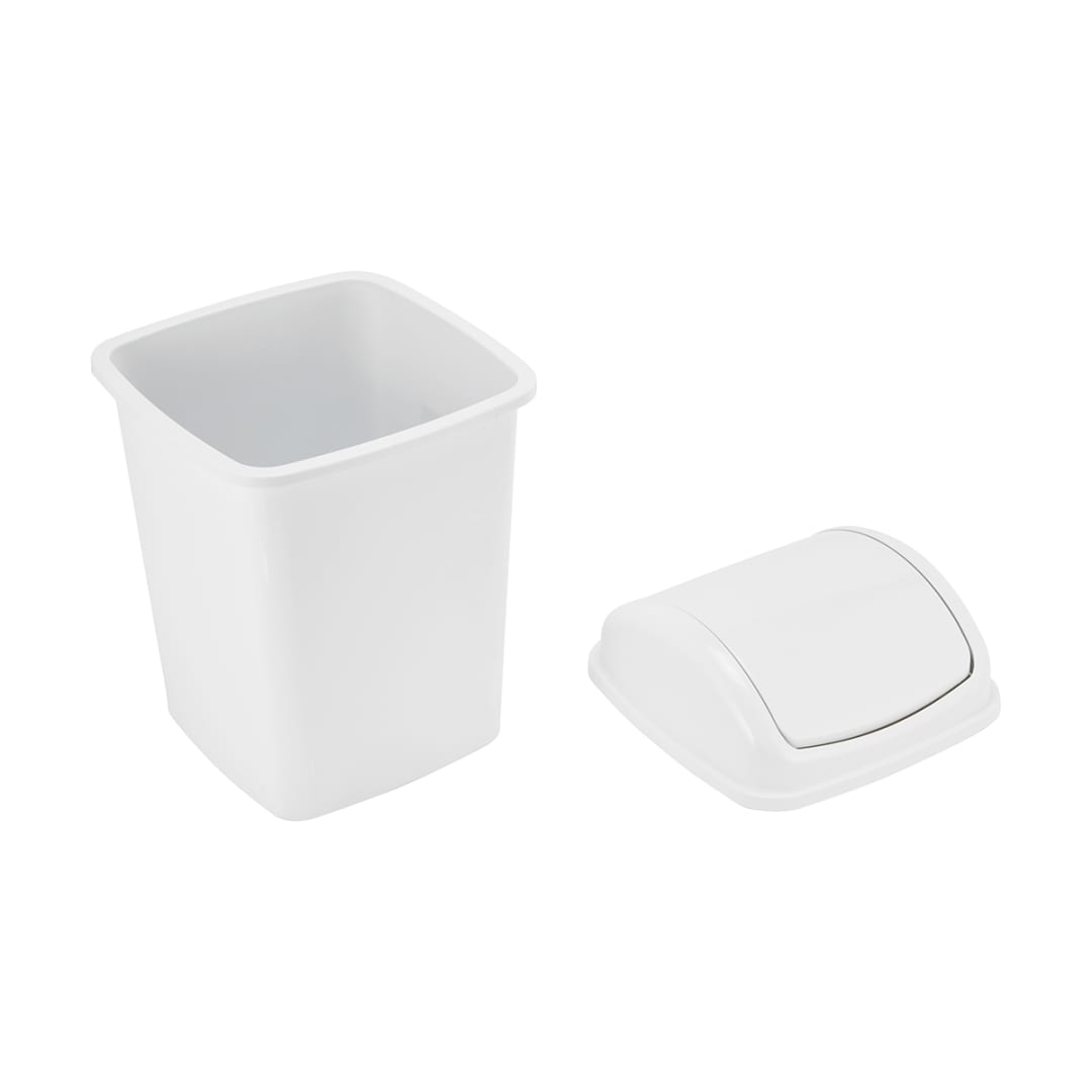 5L Swing Top Bin White Kmart