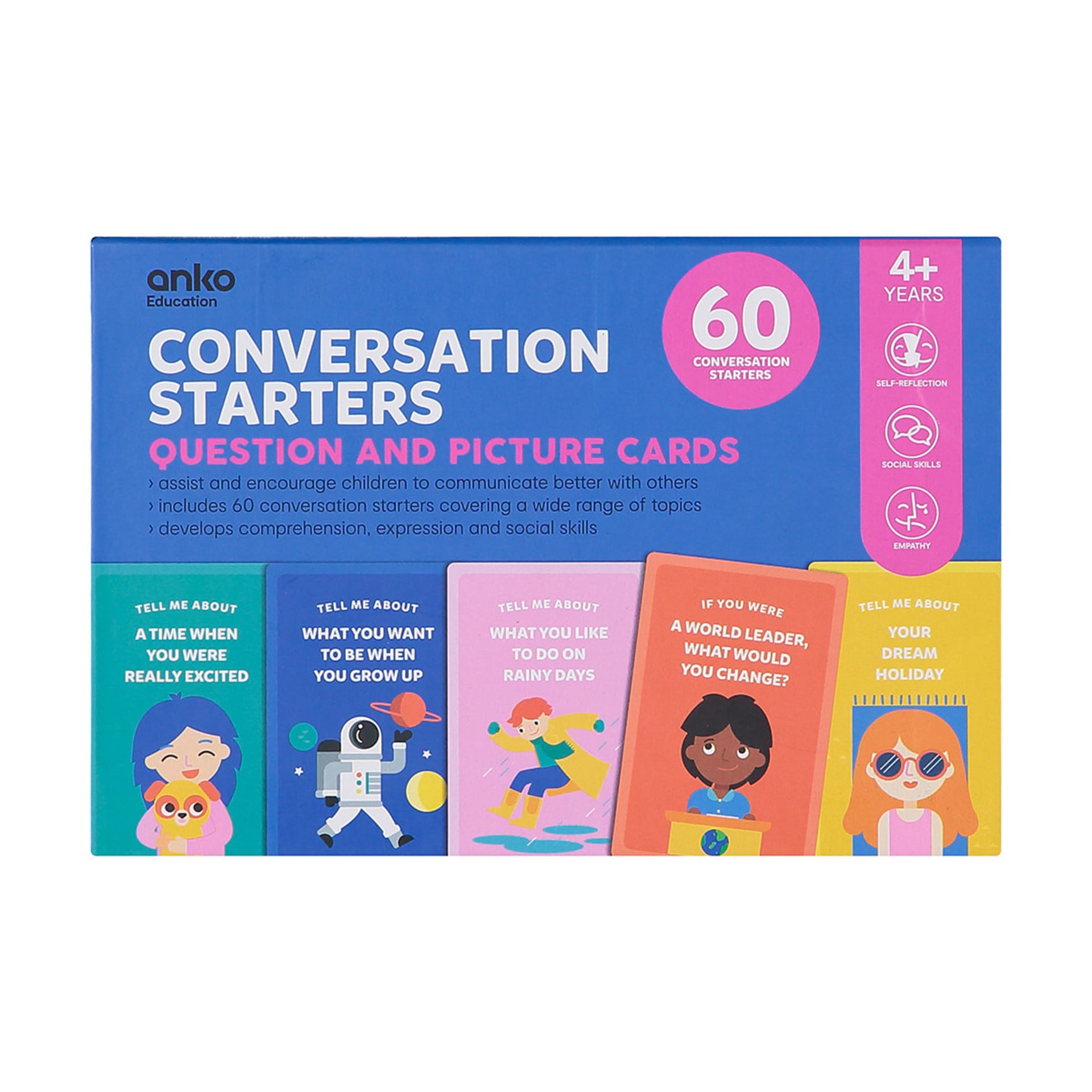 Conversation Starters Question and Picture Cards Kmart