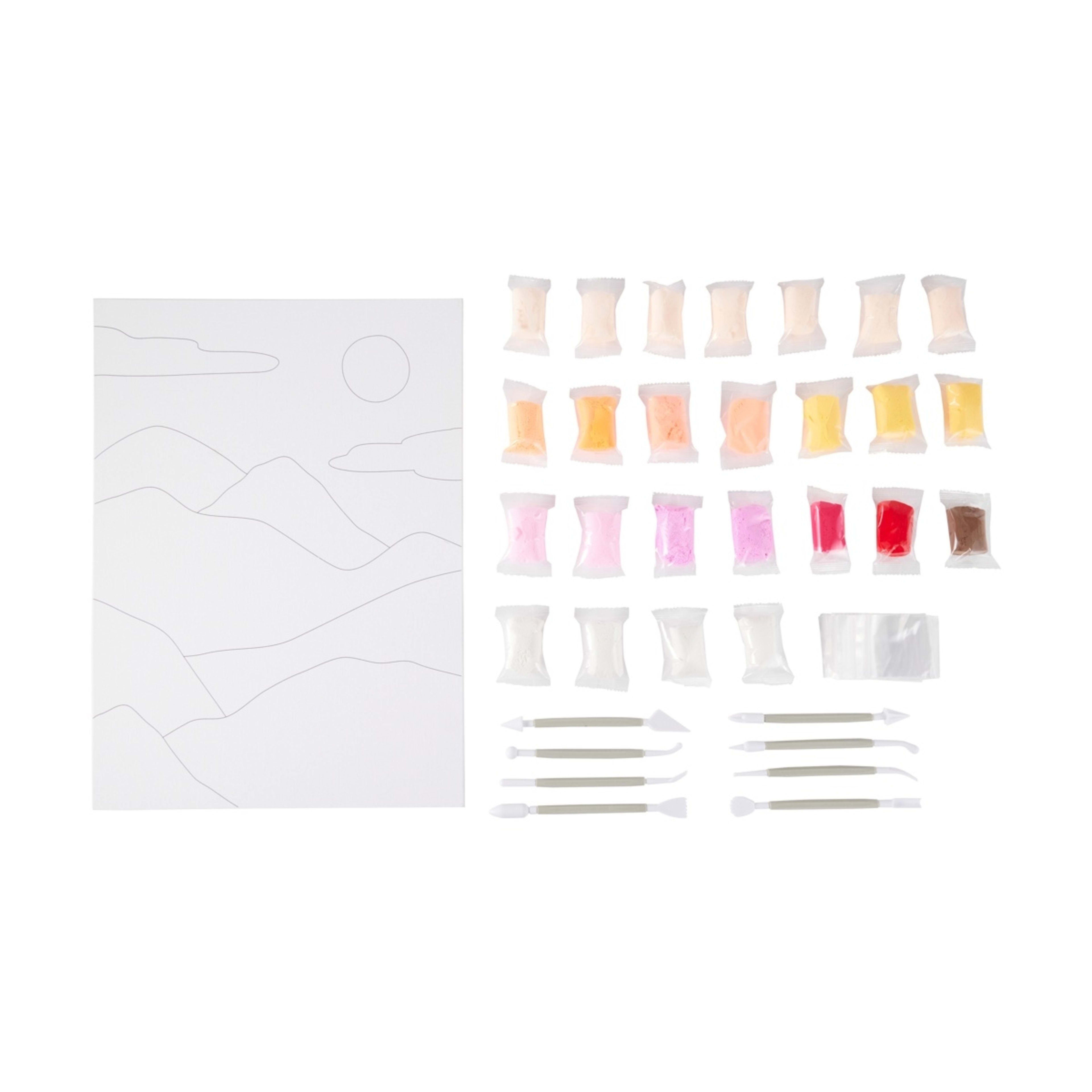 2 Air Dry Clay Painting Sensory Art Kit - Landscape, 2 of 9