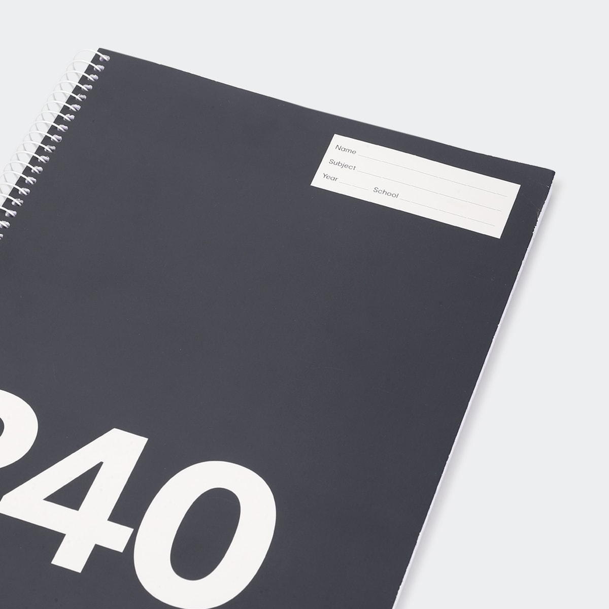 240 Page A4 Spiral Notebook Black and White Kmart