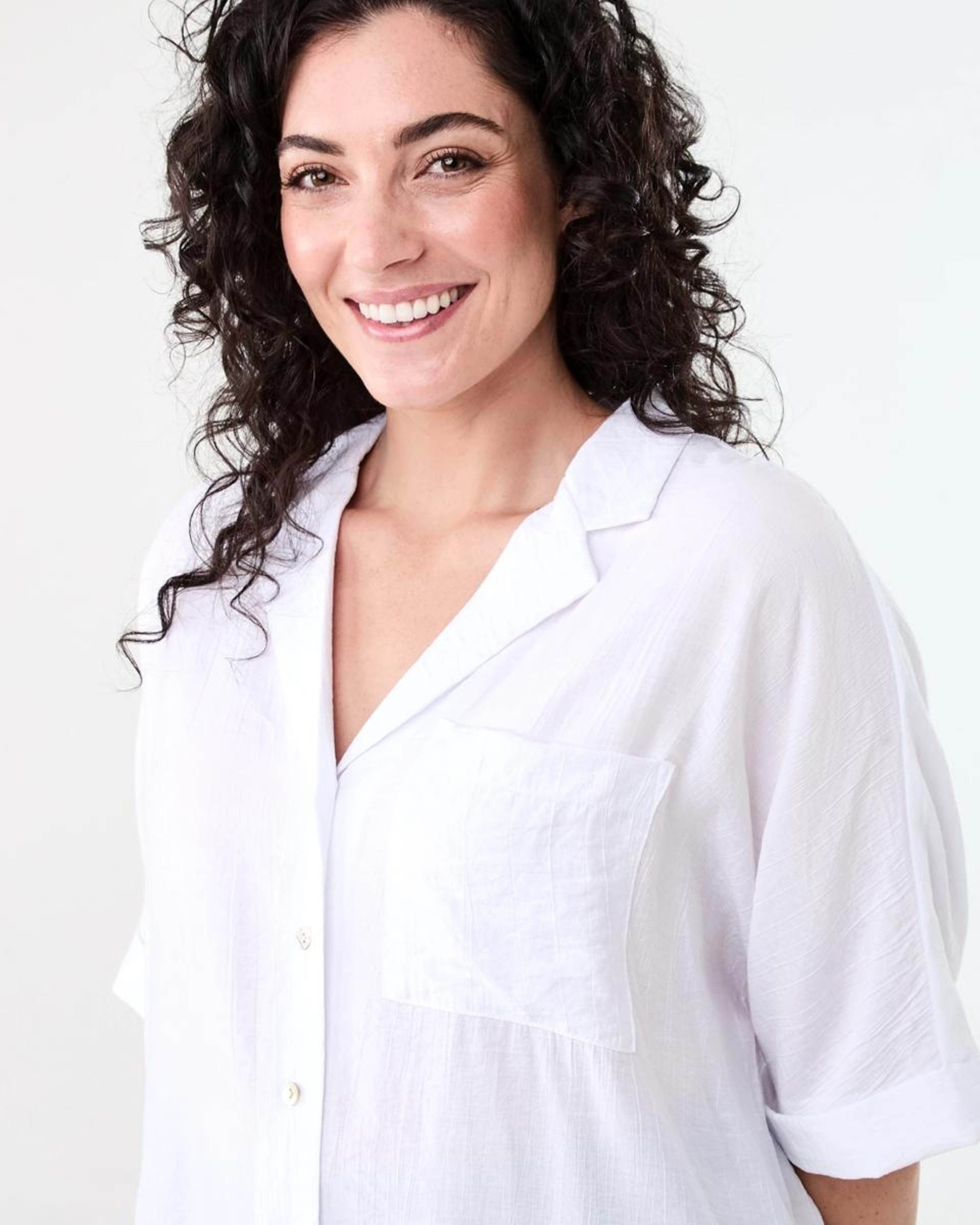 4 Short Sleeve Dolman Shirt WHITE, 4 of 7