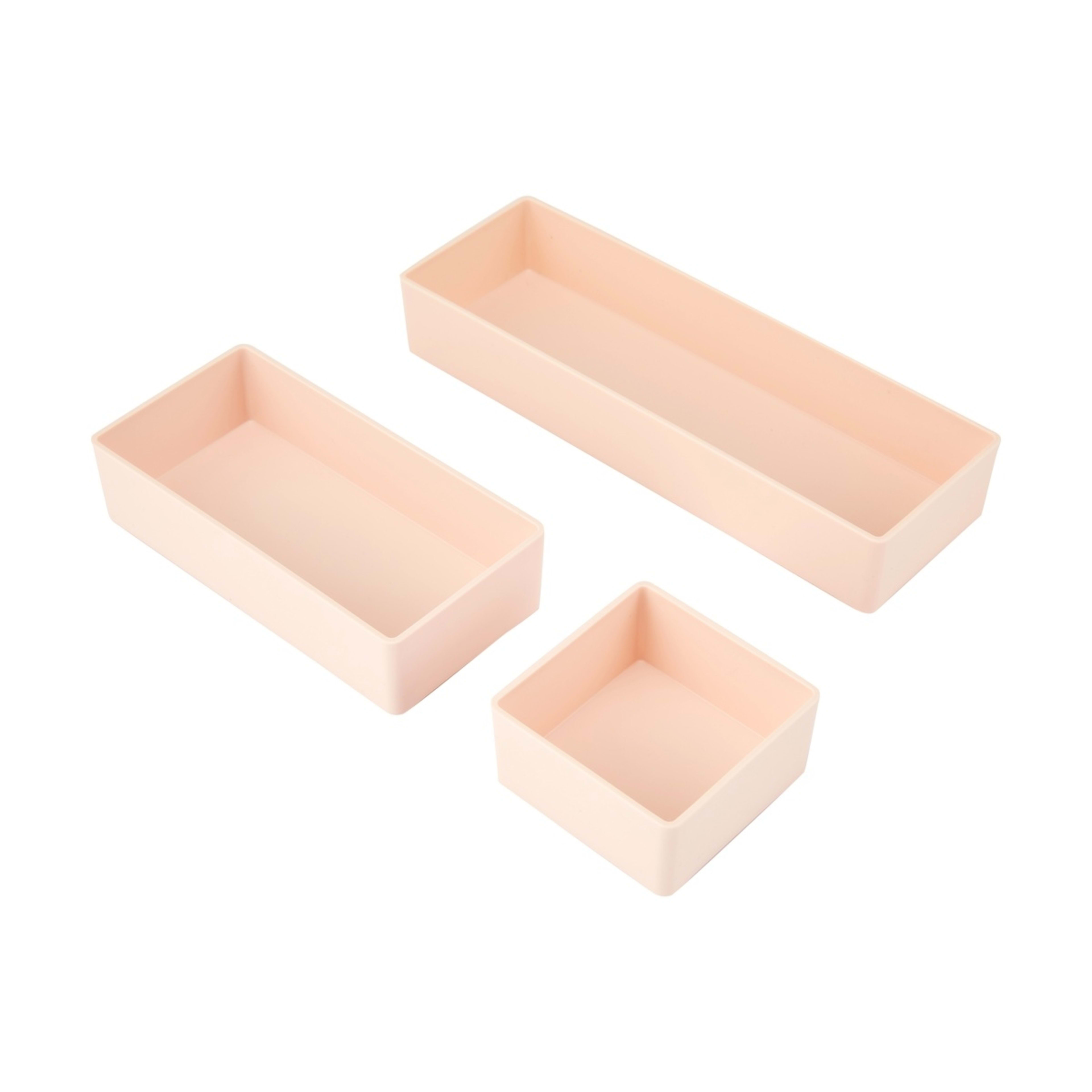 6 3 Piece Desk Storage Set - Blush, 6 of 7